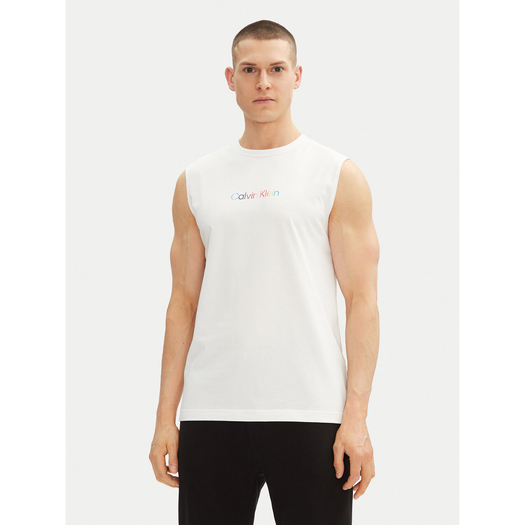 Calvin Klein Underwear Tank top LV00NM2878 Λευκό Regular Fit