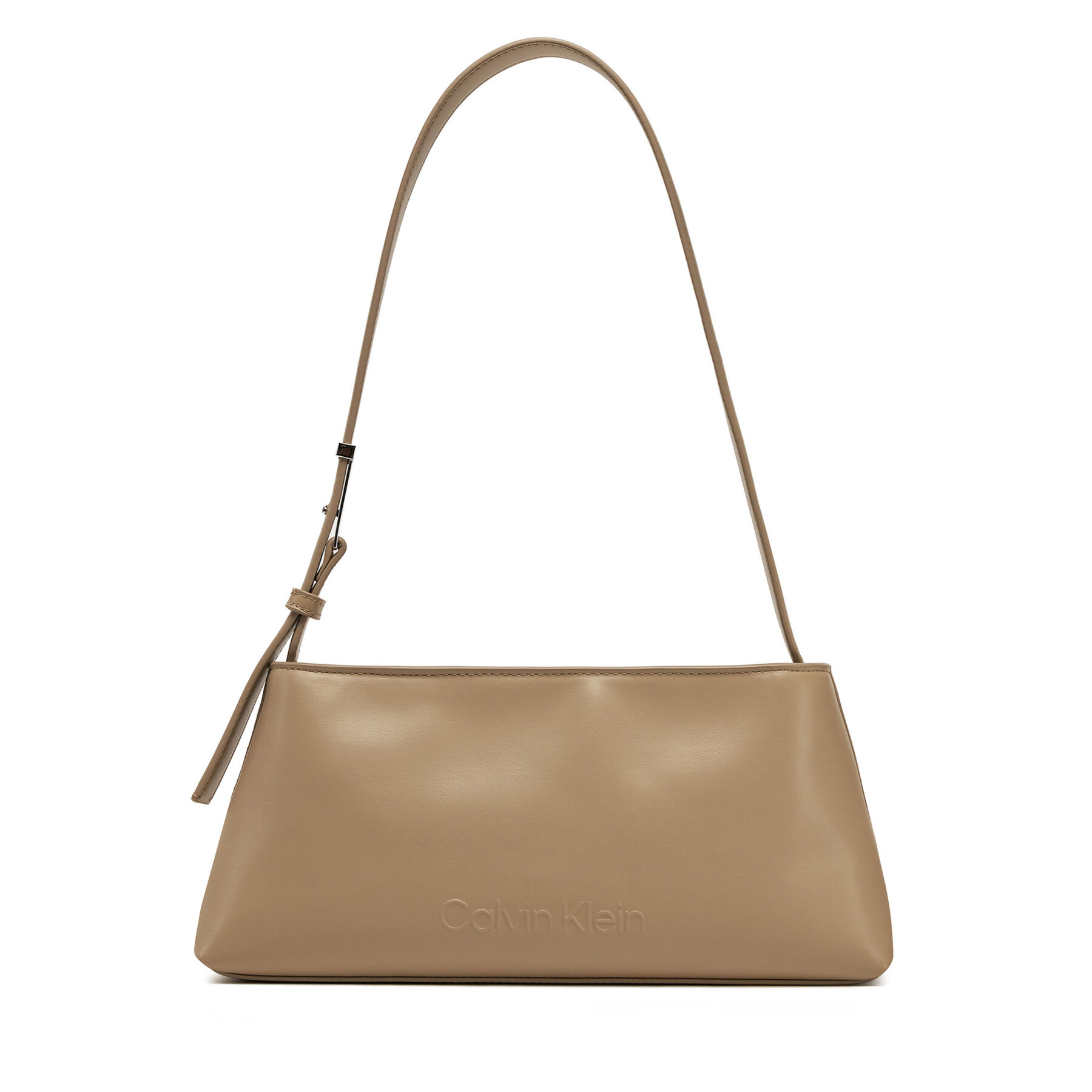 Дамска чанта Calvin Klein Embossed Logo Shoulder Bag K60K612550 Бежов