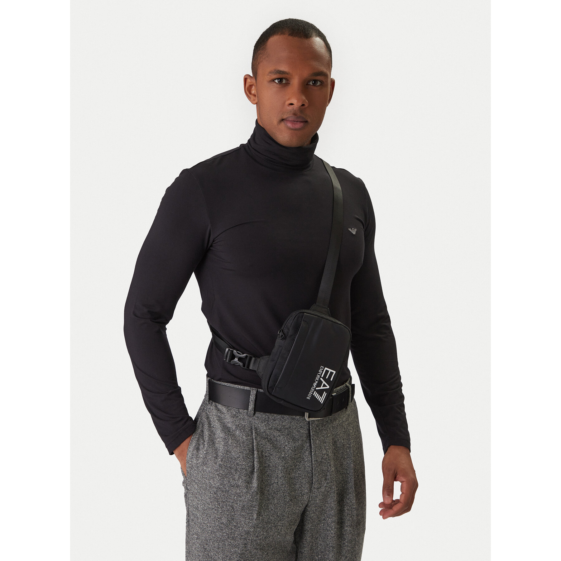 Geantă crossover EA7 Emporio Armani 7X000058 AF19722 UC001 Negru