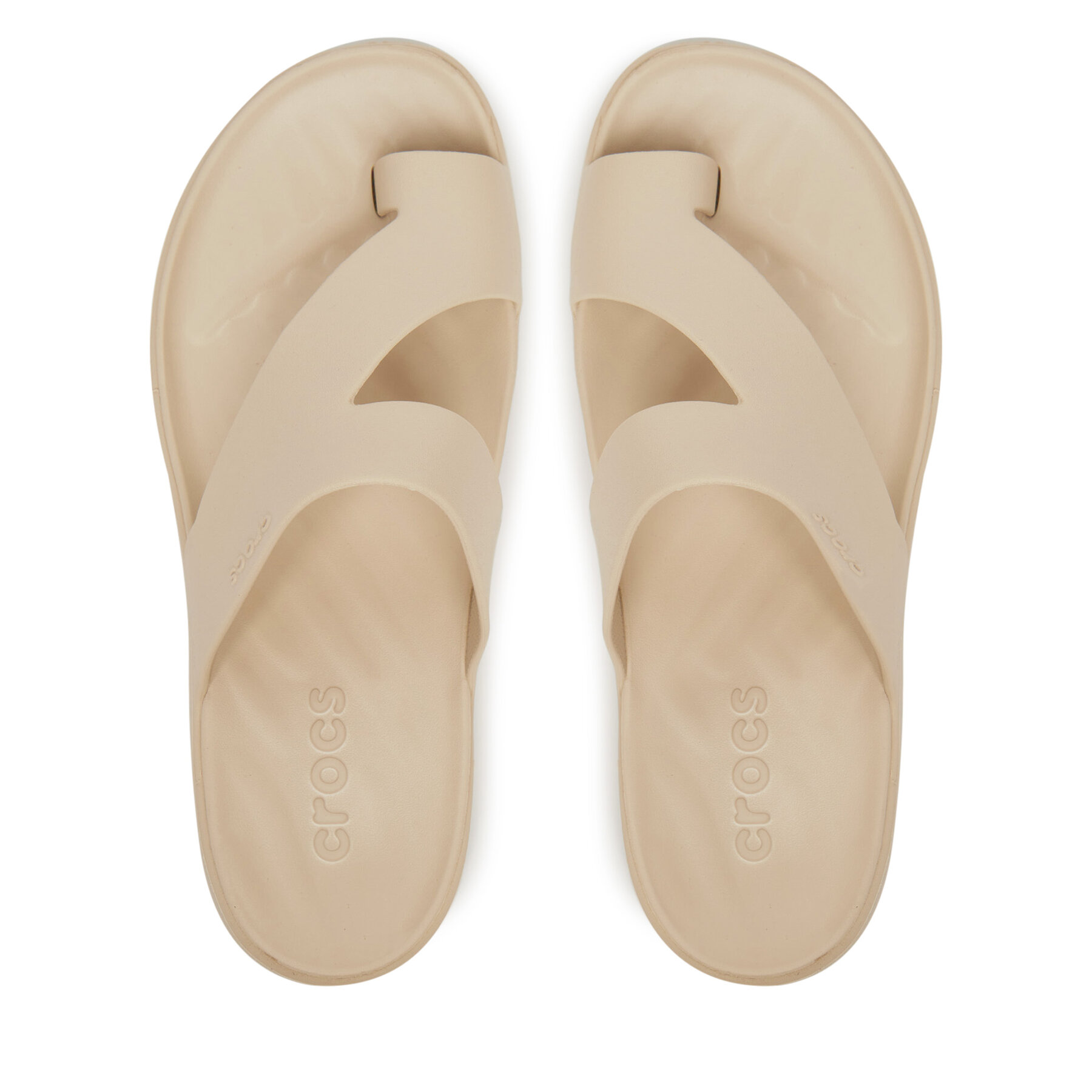Japonke Crocs Getaway Platform Toe Loop 210834 Bež