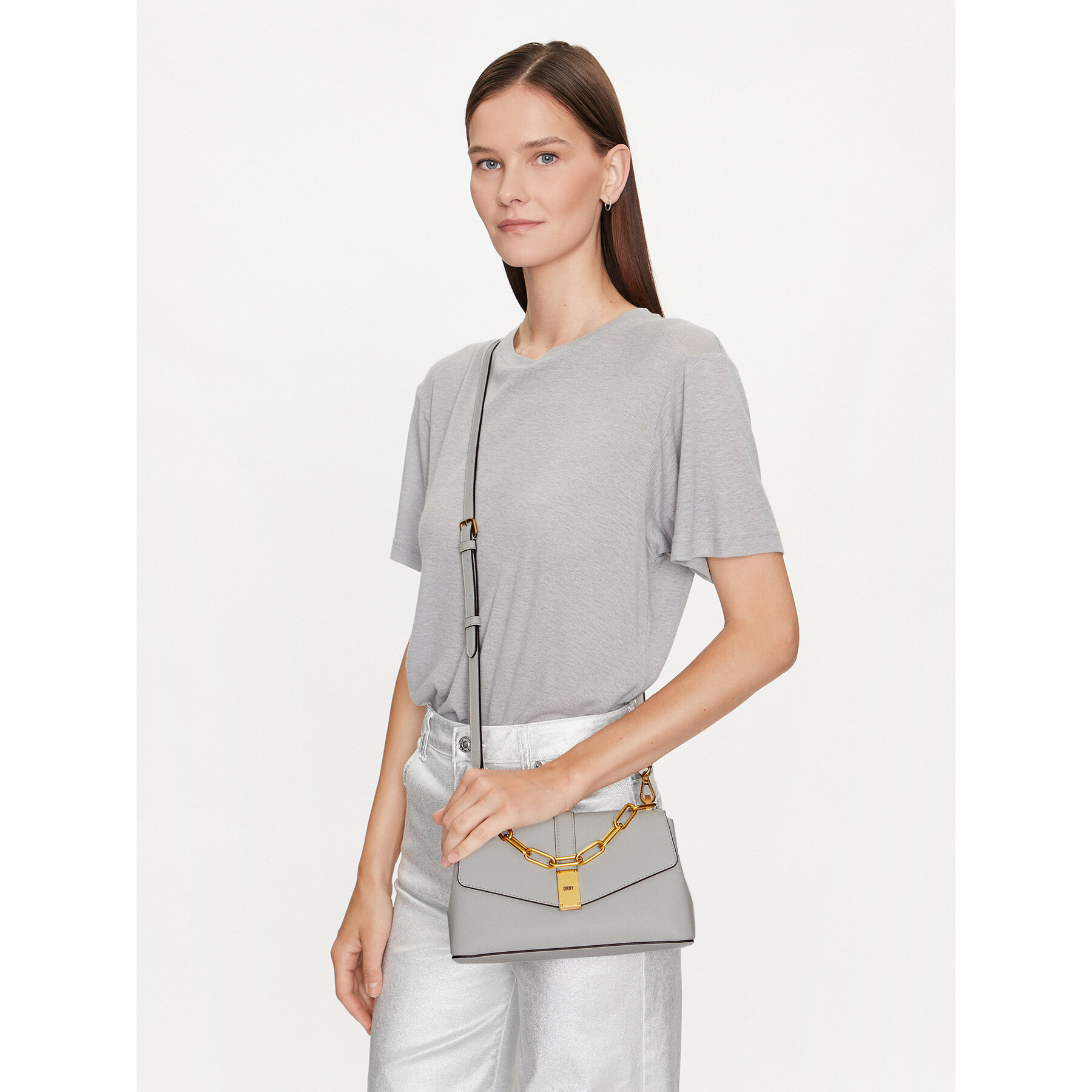 Geantă DKNY Conner R343RB25 Gri