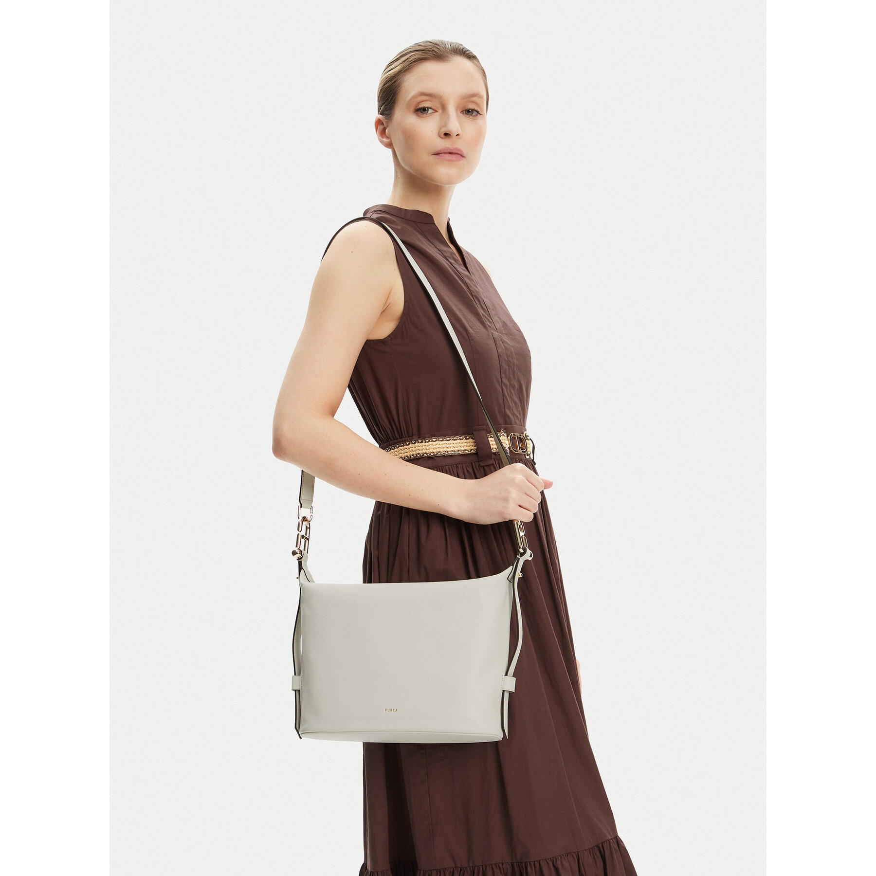 Ročna torba Furla Nuvola  WB01656 BX2045 1704S Kremna