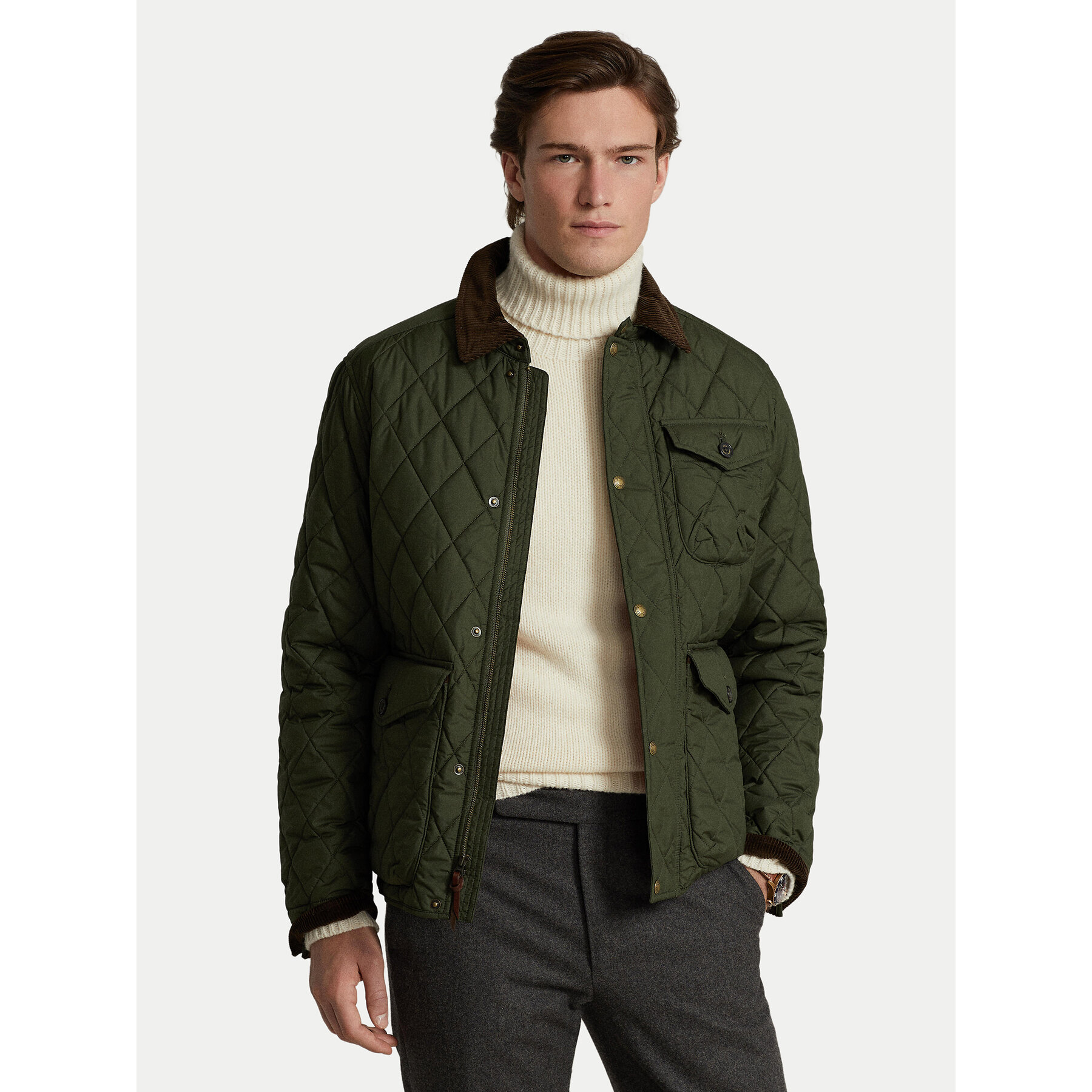 Polo Ralph Lauren Übergangsjacke 710847071001 Grün Regular Fit