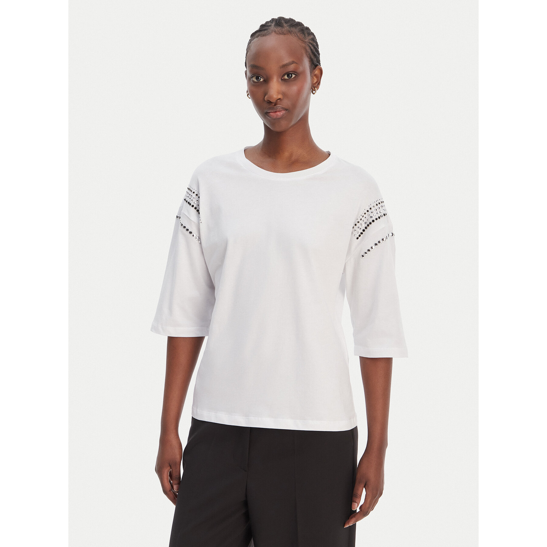 Liu Jo T-Shirt WA6128 JS904 Weiß Relaxed Fit