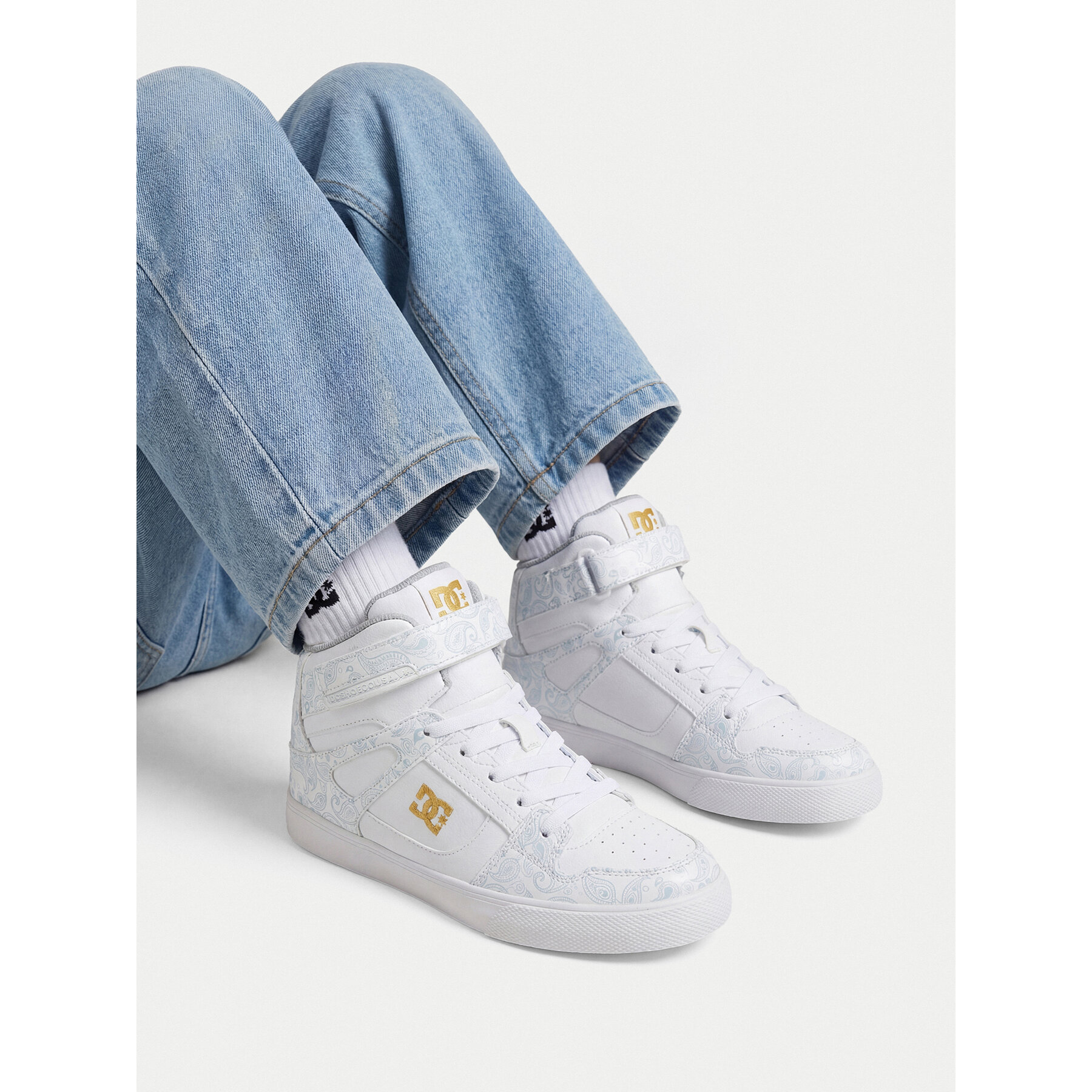 Sneakers DC Shoes EO-PURE HIGH-TOP SE EV SN DC01796114 Alb