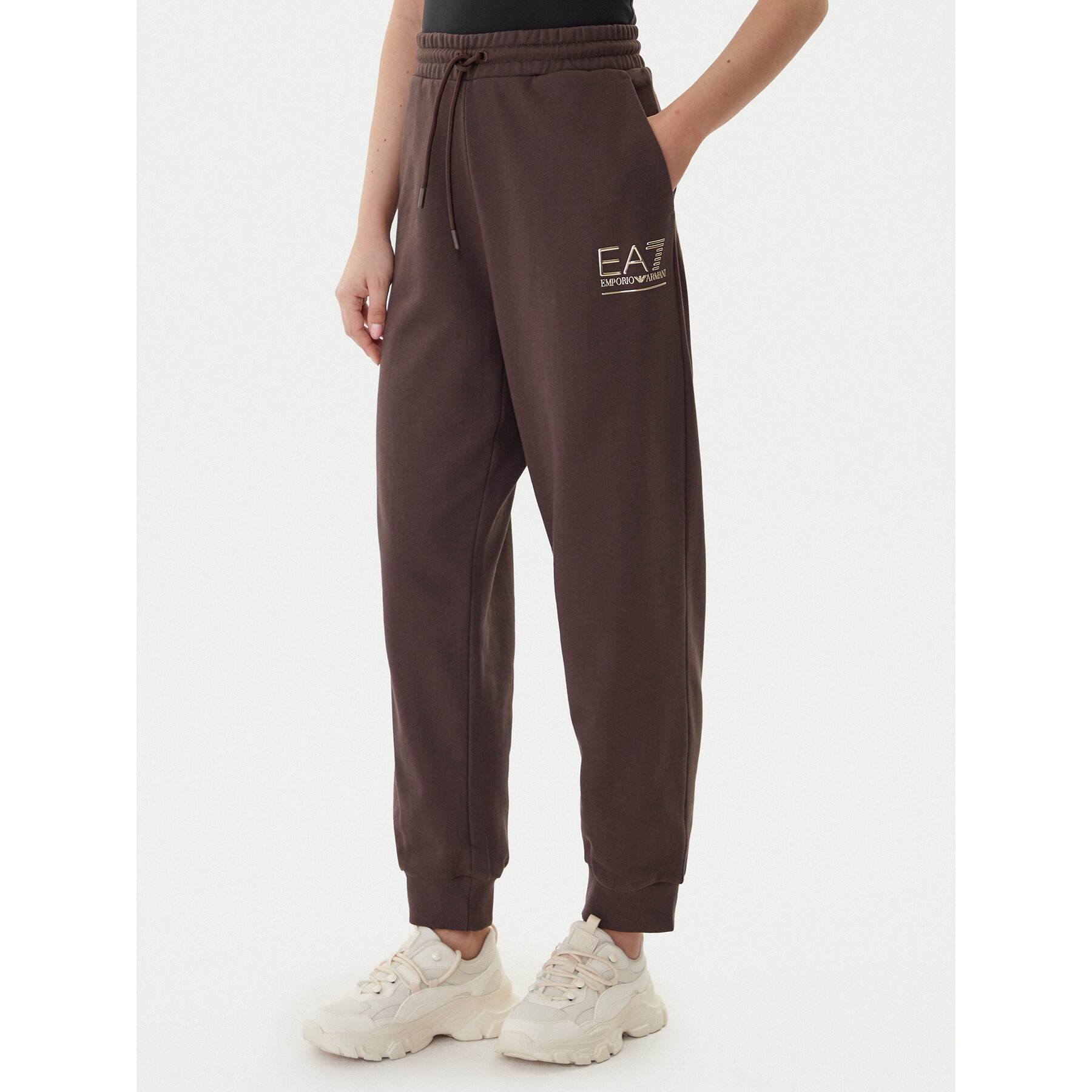 EA7 Emporio Armani Jogginghose 7W000418 AF12473 U6063 Braun Regular Fit