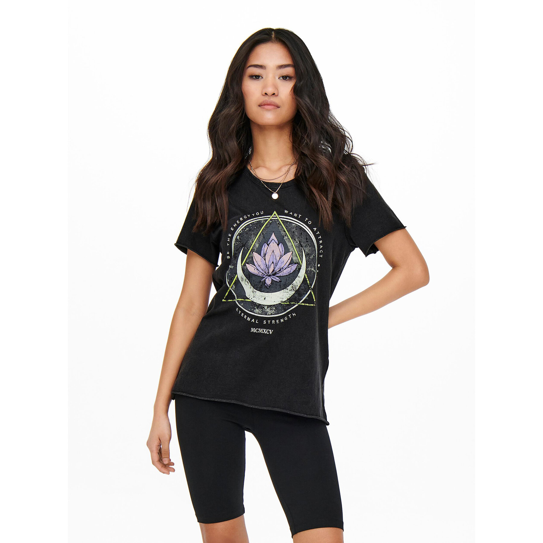 ONLY Majica 15215721 Črna Regular Fit