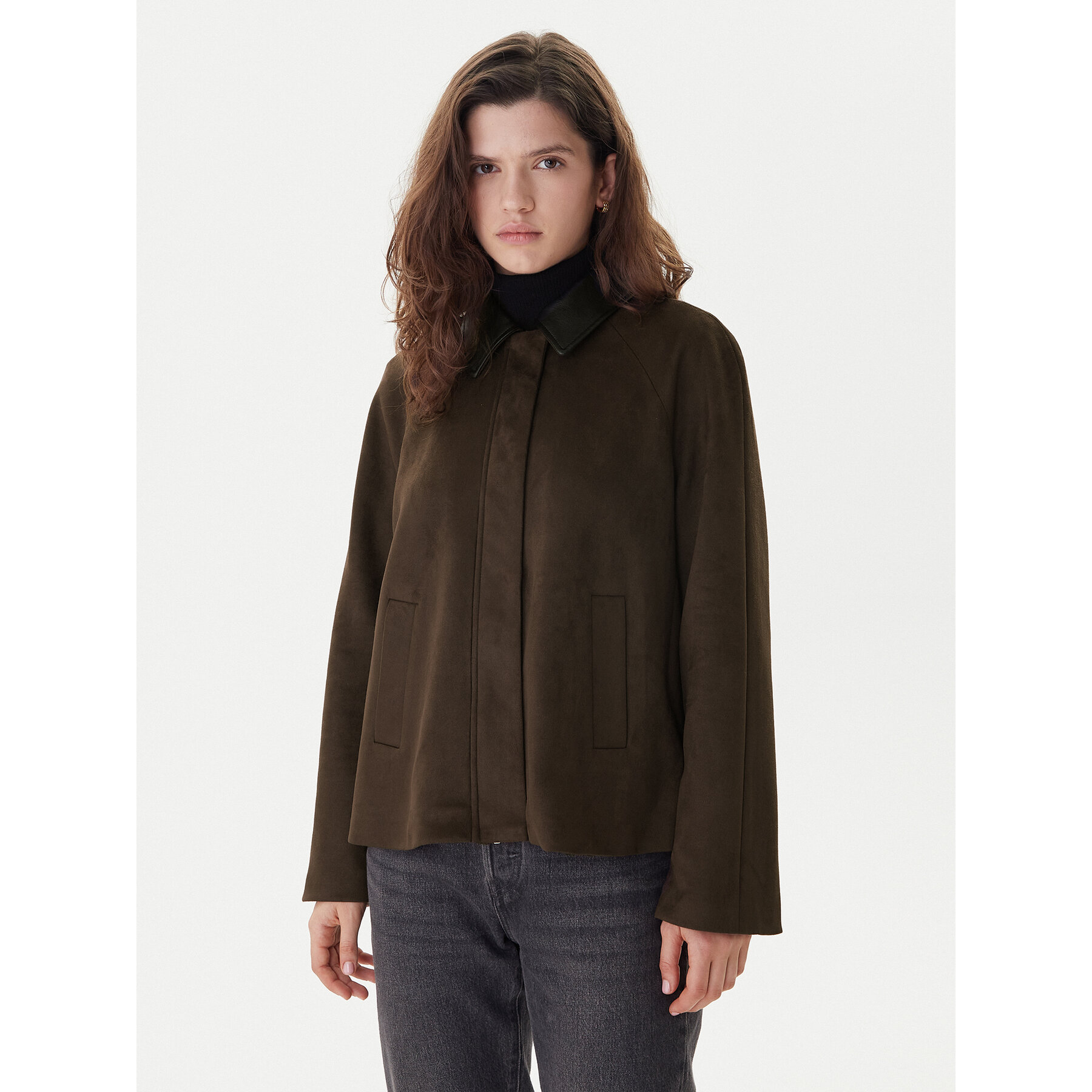 ONLY Jacke aus Kunstleder Abbie 15372234 Braun Regular Fit