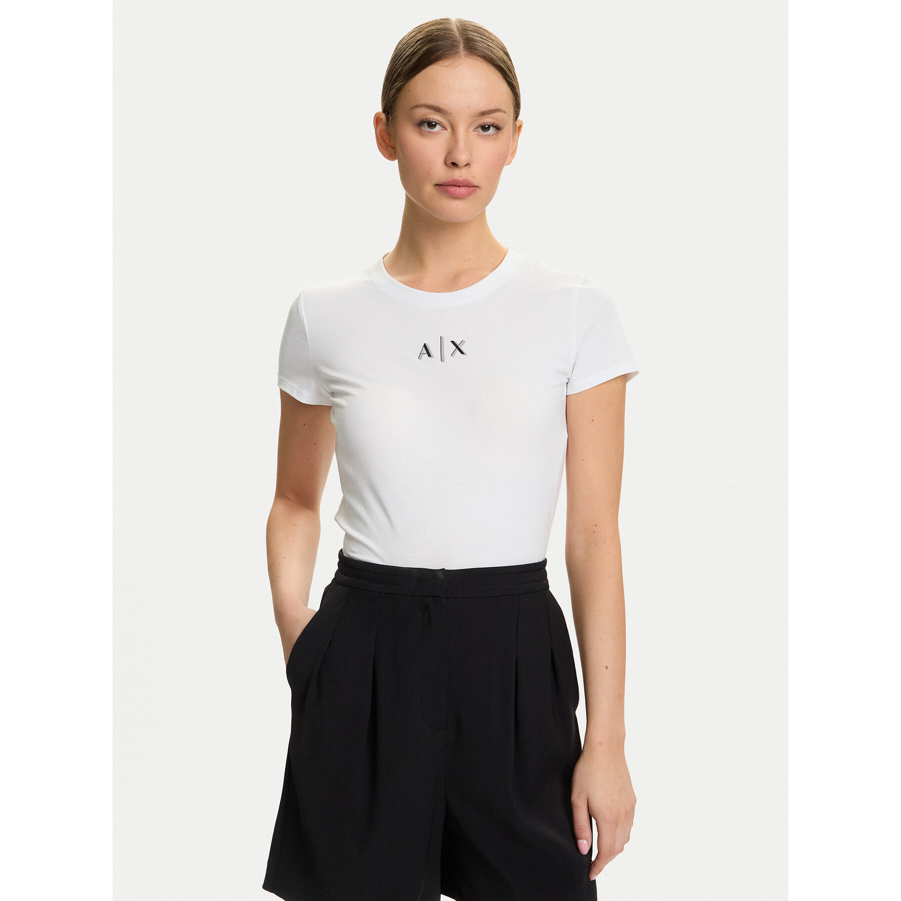 Armani Exchange T-Shirt XW001382 AF16294 U0002 Weiß Slim Fit