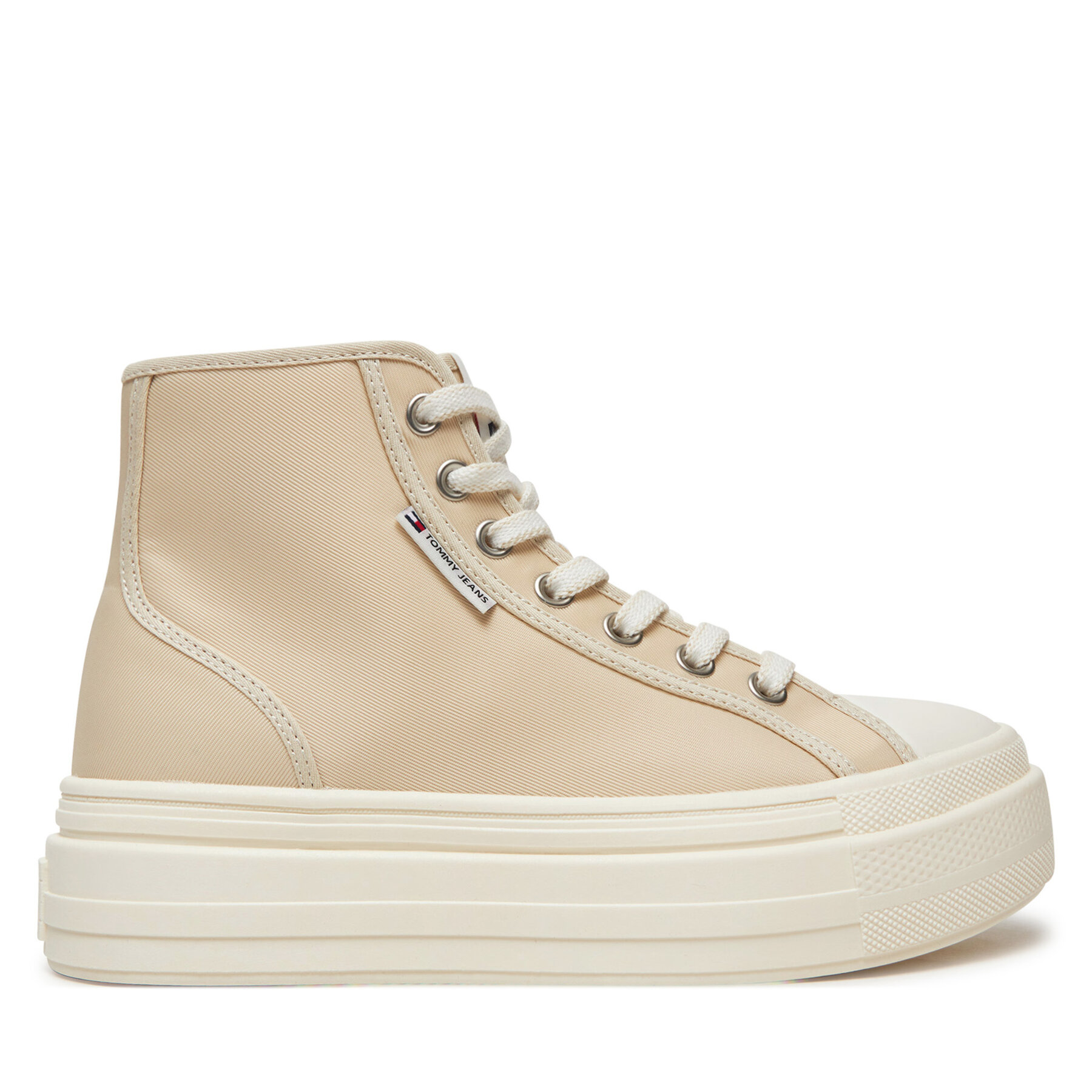 Dámske Plátenky Tommy Jeans, Rozmer: 37, Béžová, Foxing EN0EN02704