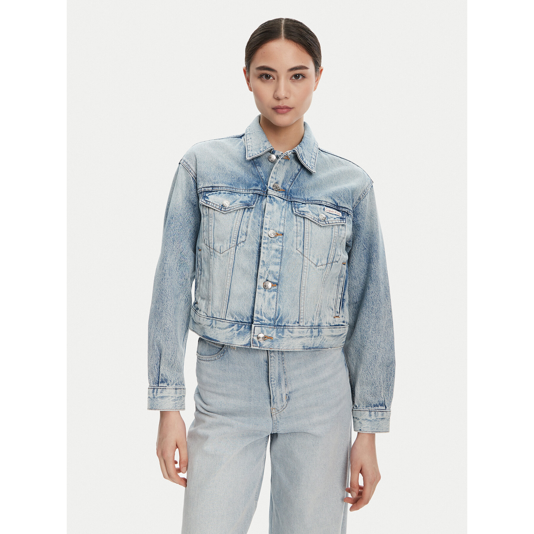 Calvin Klein Jeans Jeansjacke 90s LV047C791G Blau Relaxed Fit