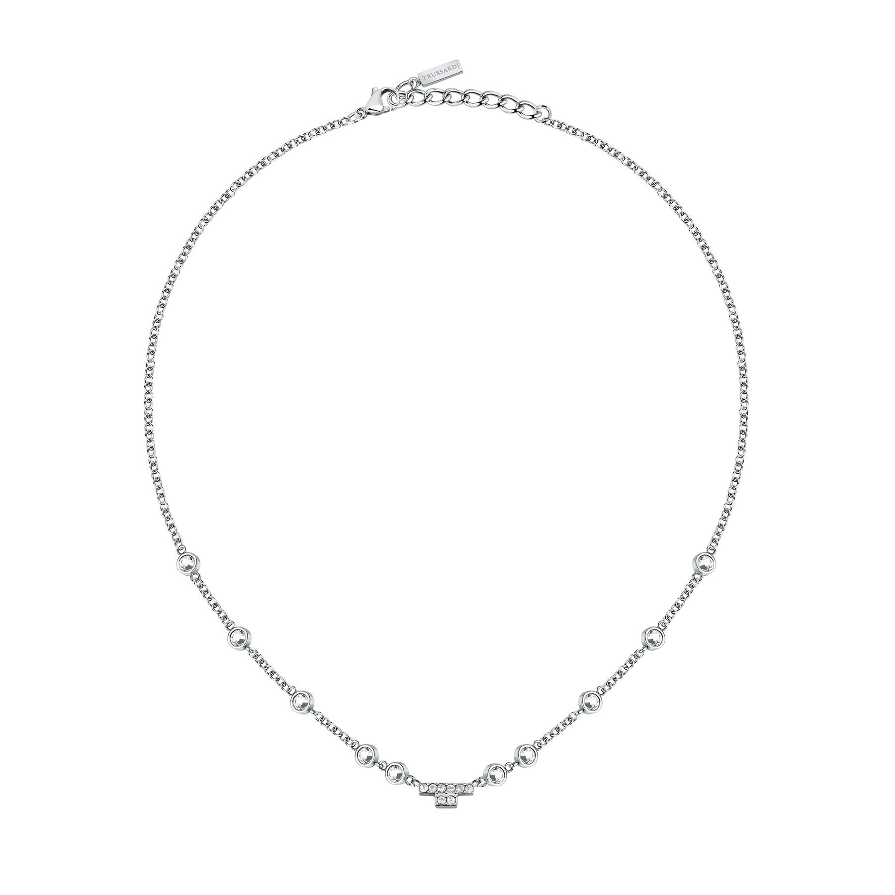 Trussardi Κολιέ Trussardi TJAXC04 Ασημί