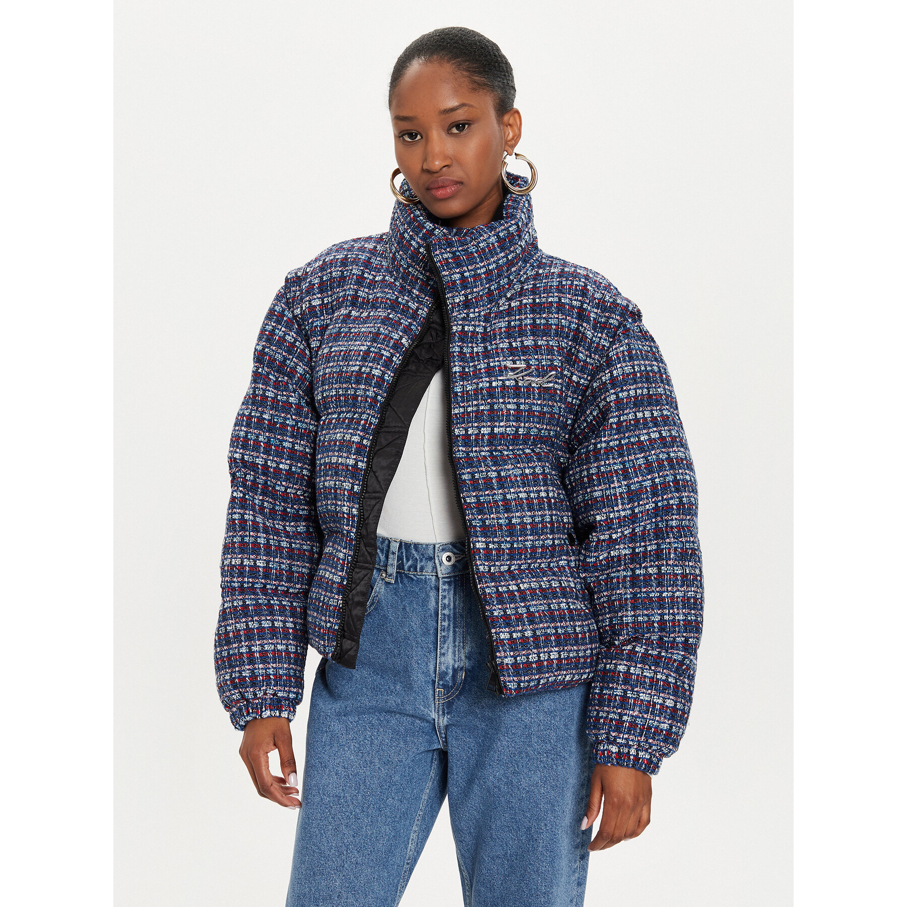 KARL LAGERFELD Winterjacke 245W1504 Bunt Regular Fit