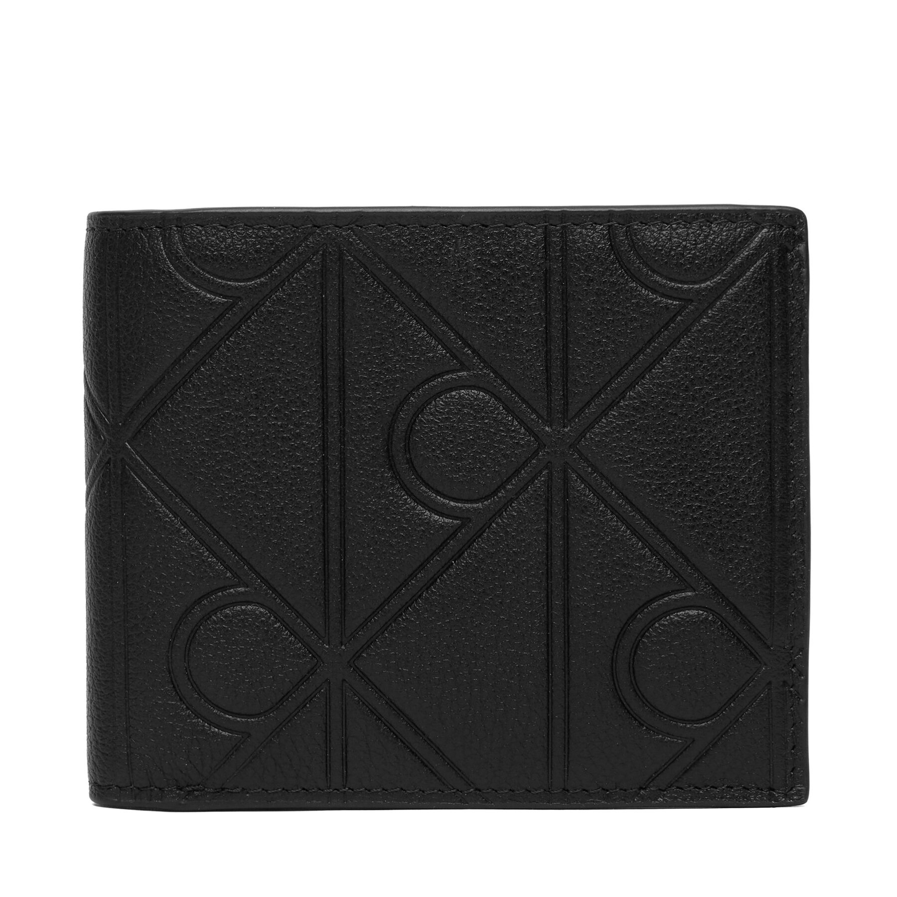 Peňaženka Calvin Klein Xl Emblem Aop Emboss Ew Billfold LV04D1177G Čierna