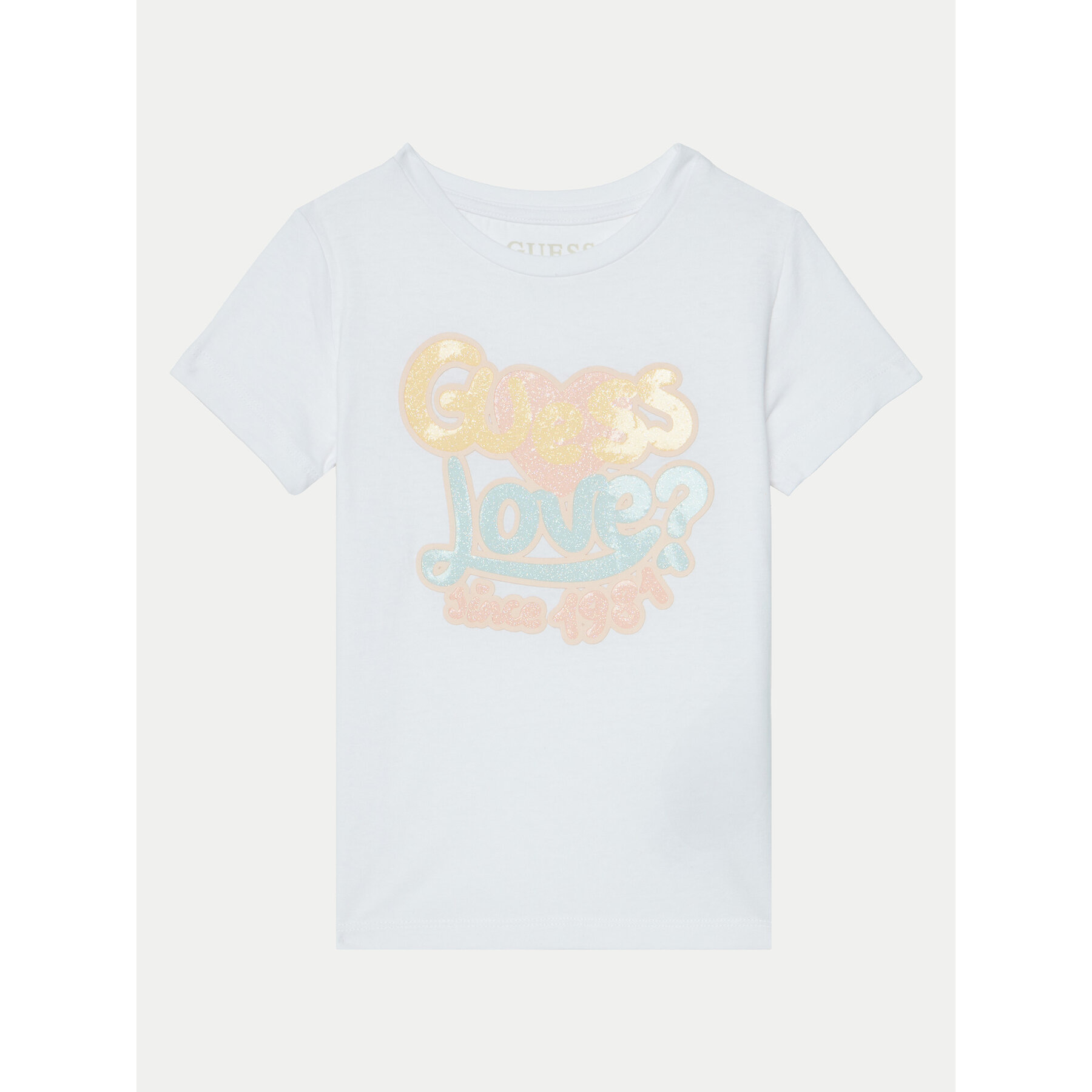 Guess T-Shirt K5RI06 K6YW4 Bianco Regular Fit