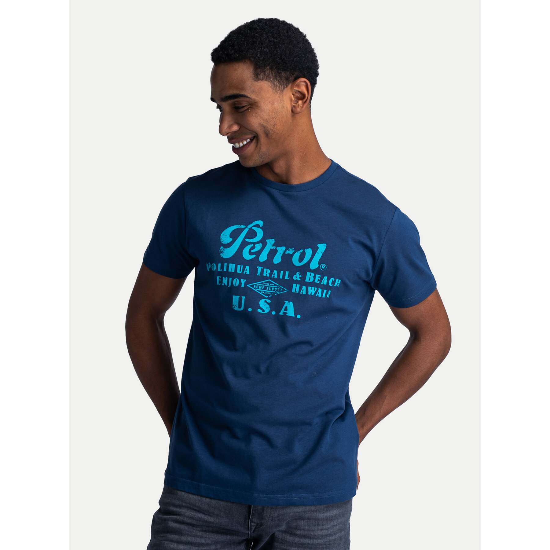 Petrol Industries T-Shirt M-1040-TSR600 Μπλε Regular Fit