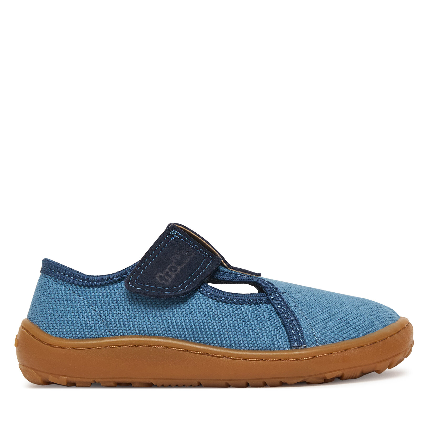 Papuci de casă Froddo Barefoot Canvas T-Bar G1700439-1 M Albastru