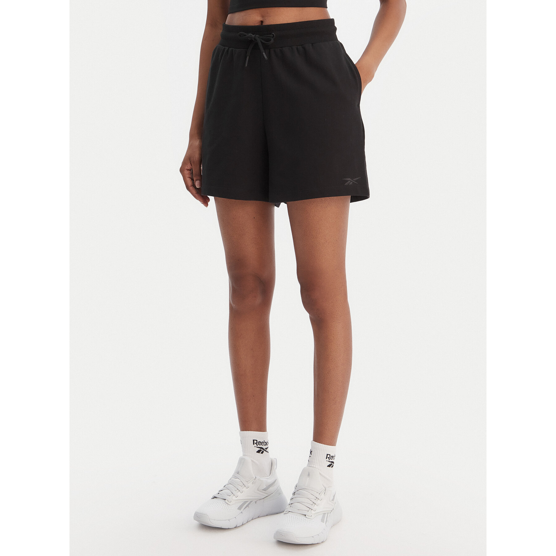 Reebok Sportske kratke hlače Jacqueline RK25500CCW Crna Regular Fit