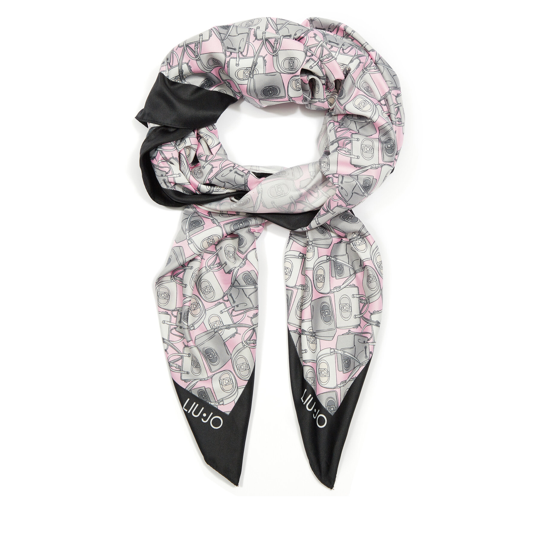 Damska Liu Jo Chusta Szary Ecs Foulard Icon Bag 2A4036 T0300
