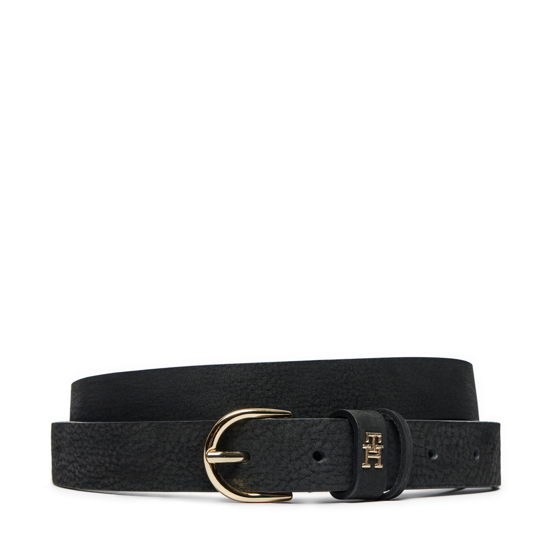 Ceinture femme Tommy Hilfiger Essential Effortless 2.5 Nubuck AW0AW16838 Noir
