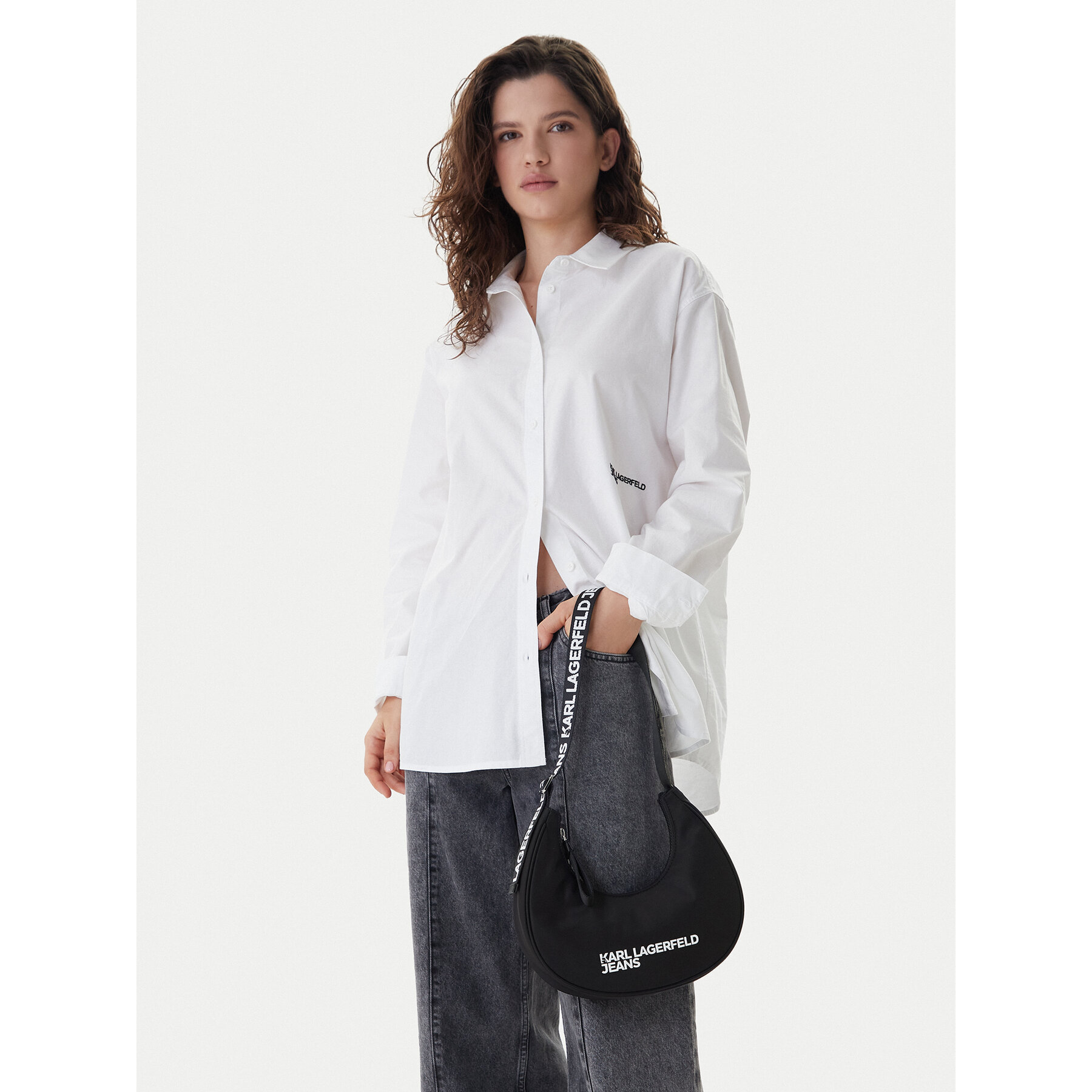 Дамска чанта Karl Lagerfeld Jeans A3W30349 Черен