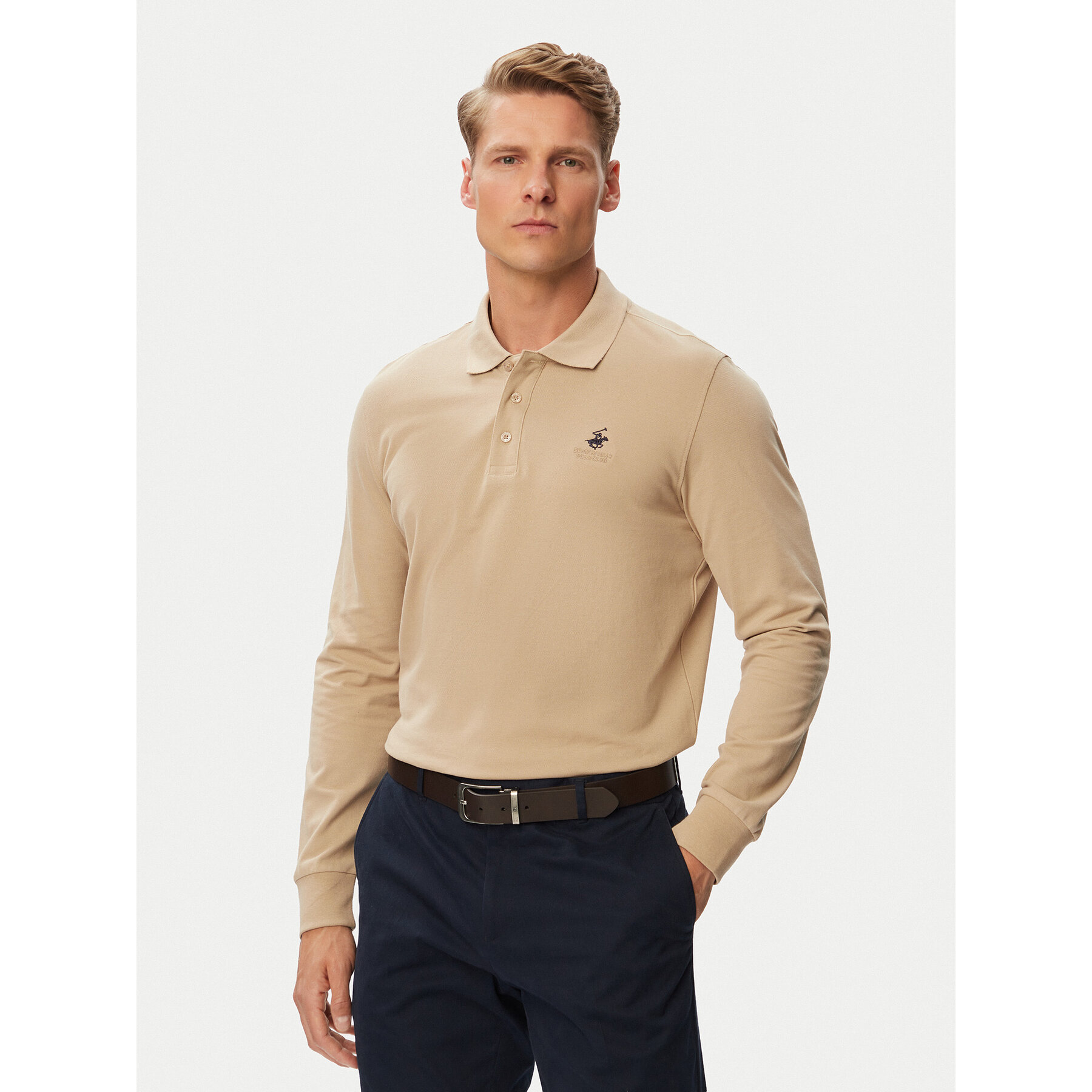 Beverly Hills Polo Club Poloshirt P-SS26M-P424125 Beige Regular Fit