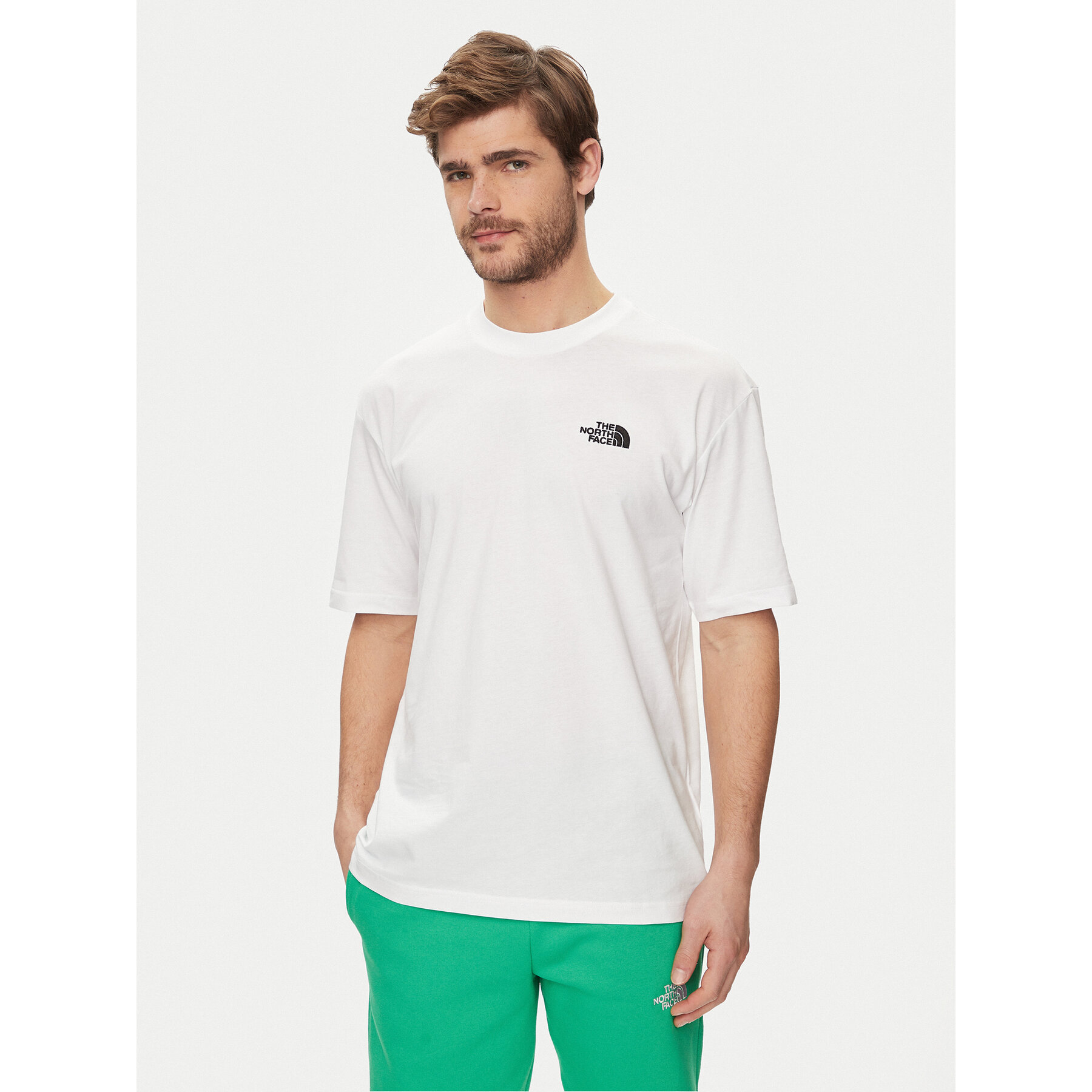 The North Face Póló Simple Dome NF0A87NR Fehér Oversize