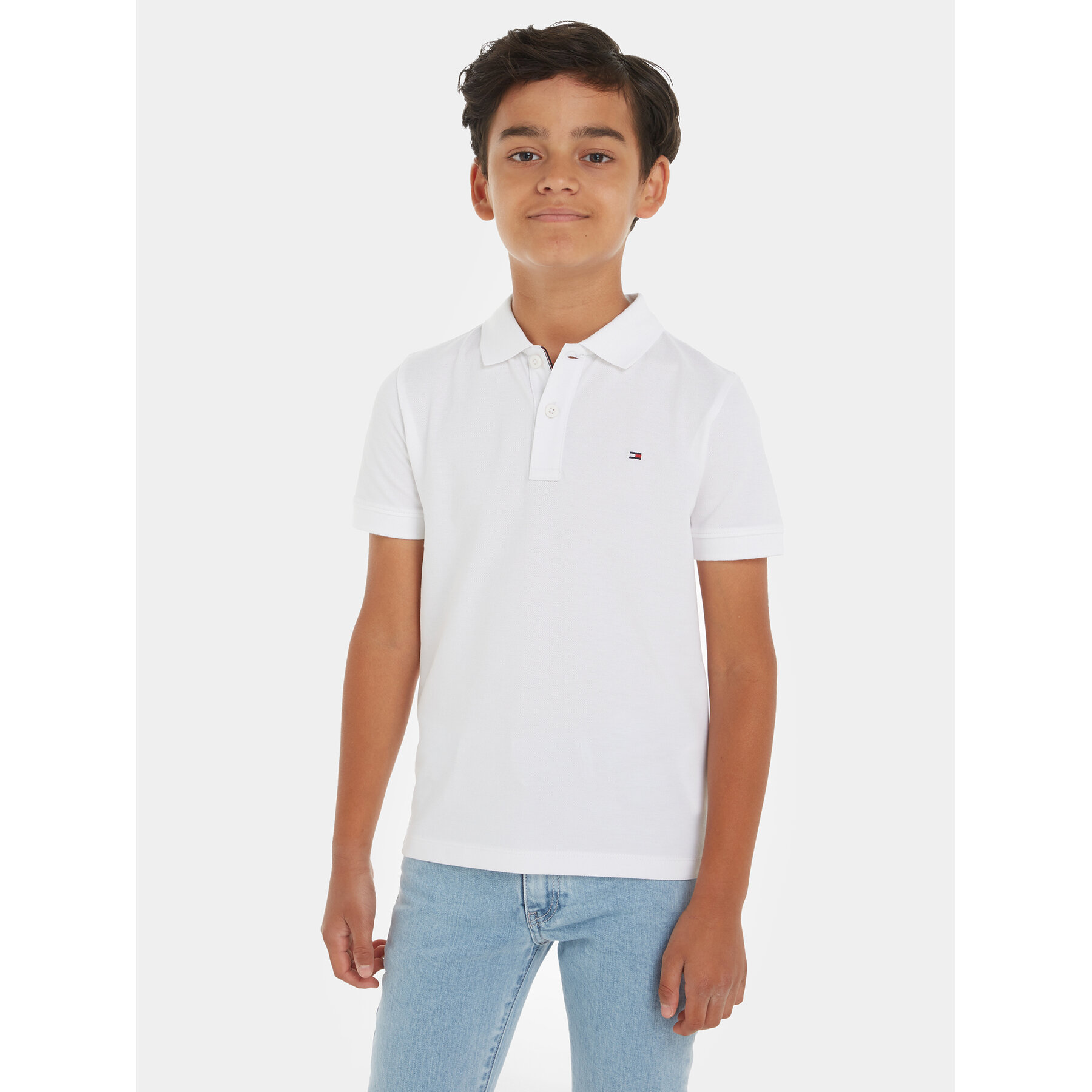 Tommy Hilfiger Polo Flag KB0KB09103 Λευκό Regular Fit
