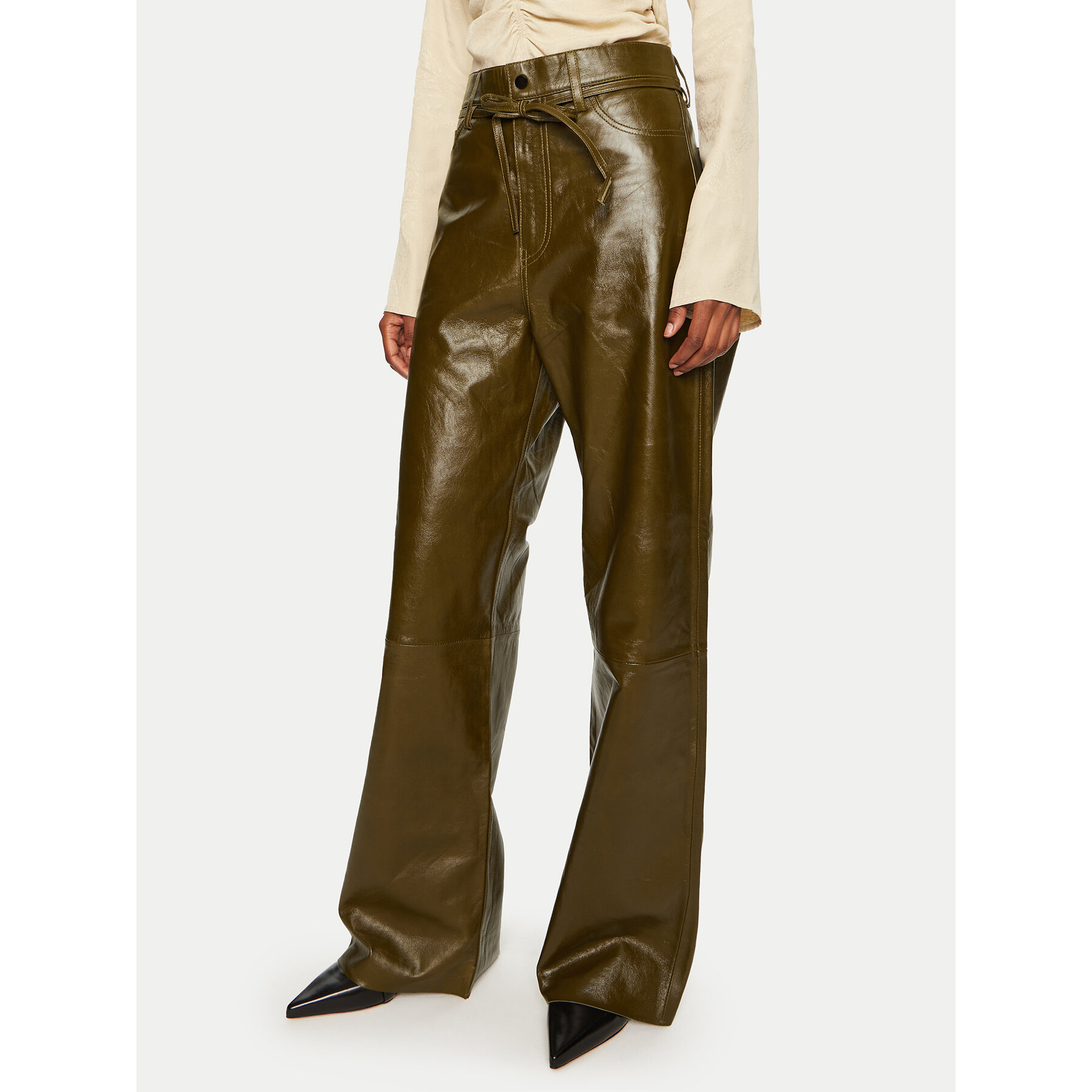DAY BIRGER ÉT MIKKELSEN Lederhose Elijah DAY65243419 Braun Straight Fit