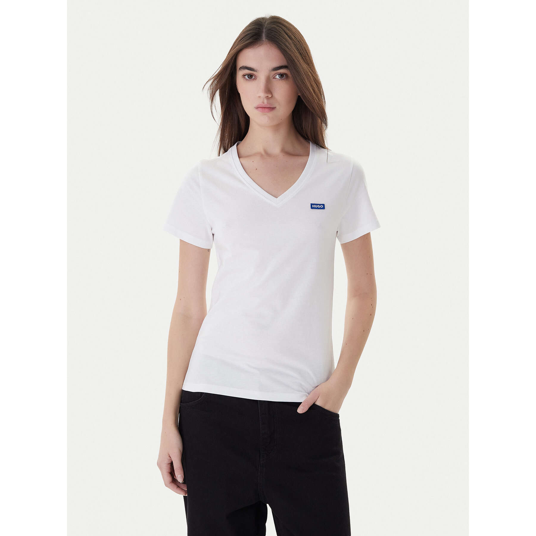 Hugo T-Shirt Classic 50513667 Λευκό Regular Fit