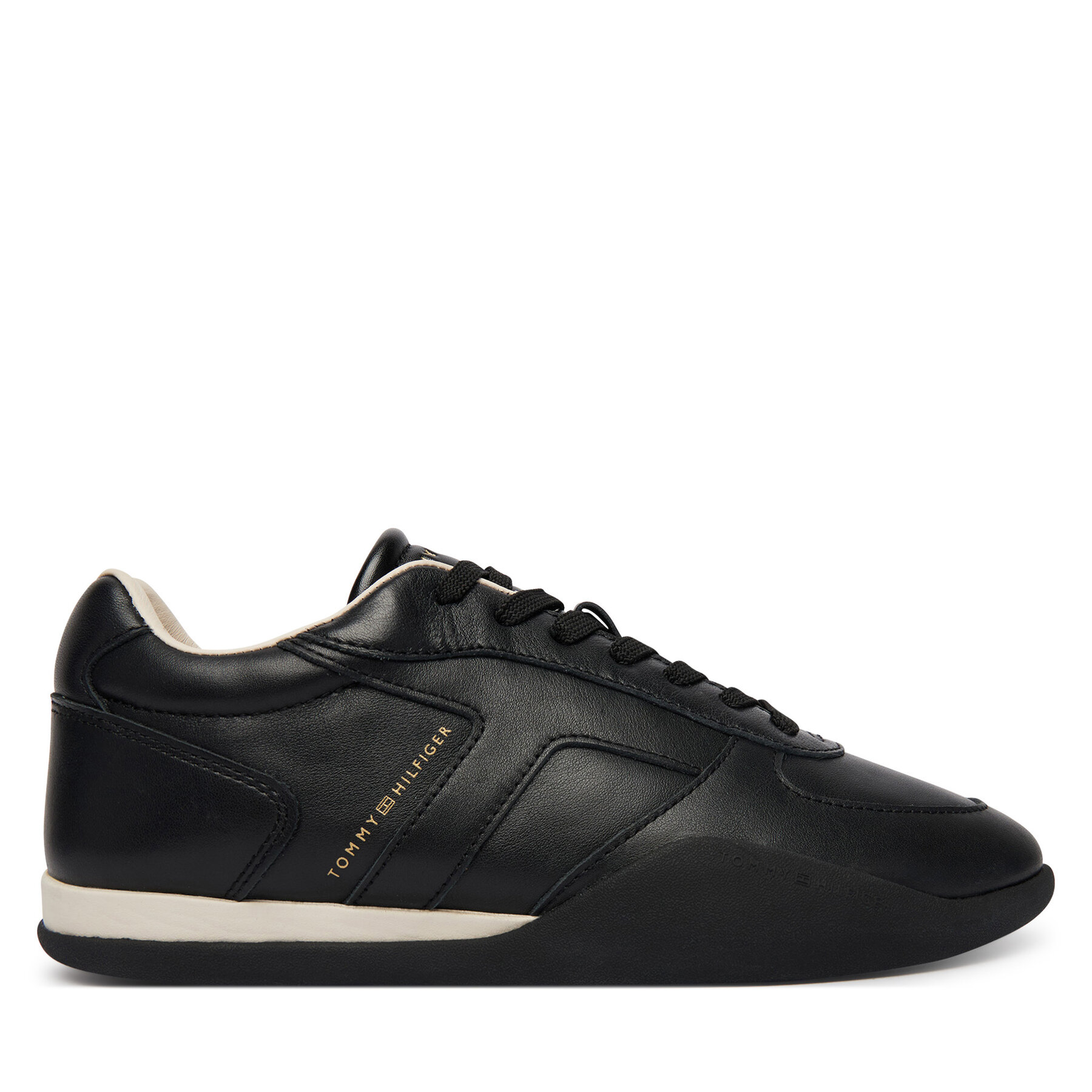Sneakersy Tommy Hilfiger Th Vintage Low Runner Leather FW0FW09485 Čierna