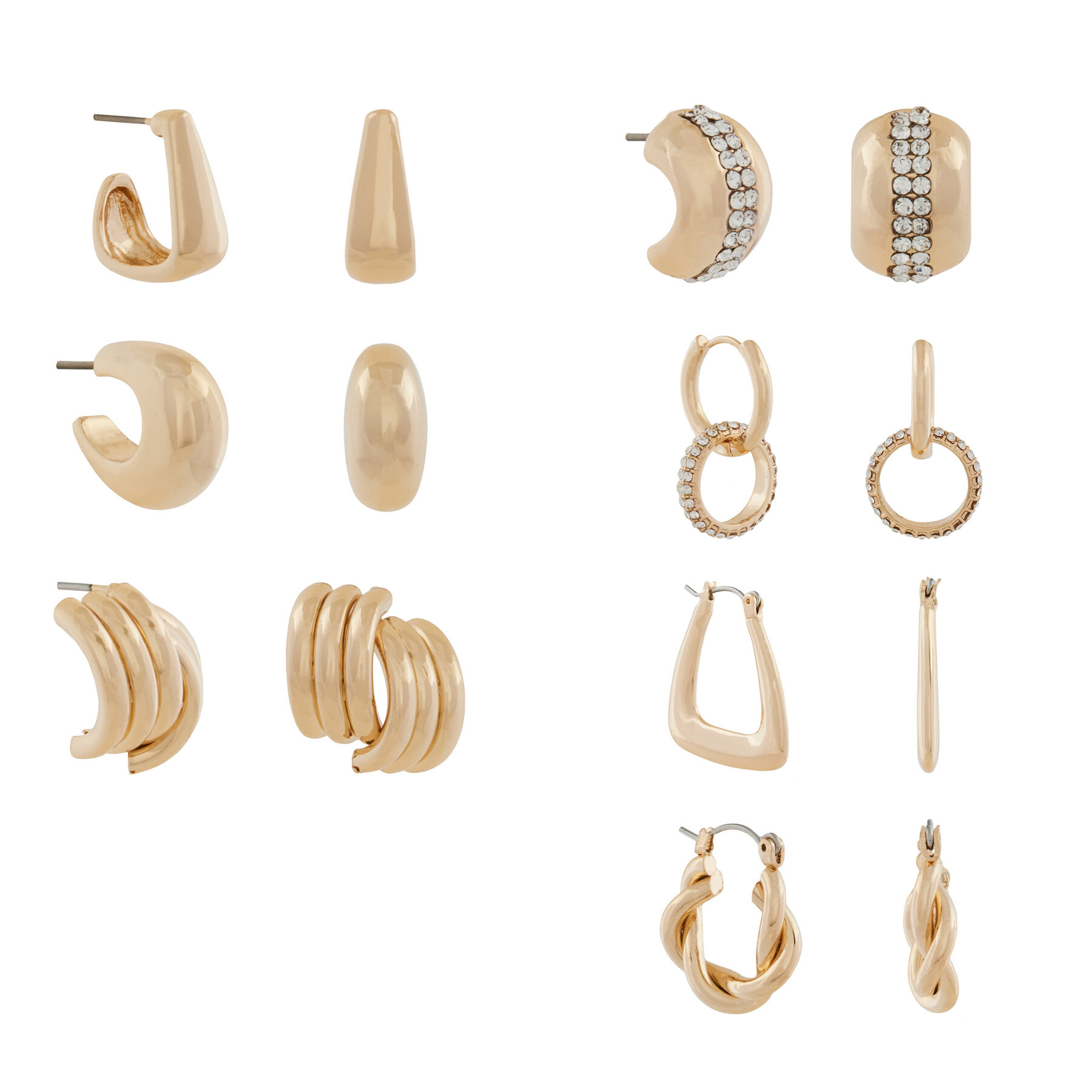 Set 7 perechi de cercei Aldo Chicdays 13930750 Auriu