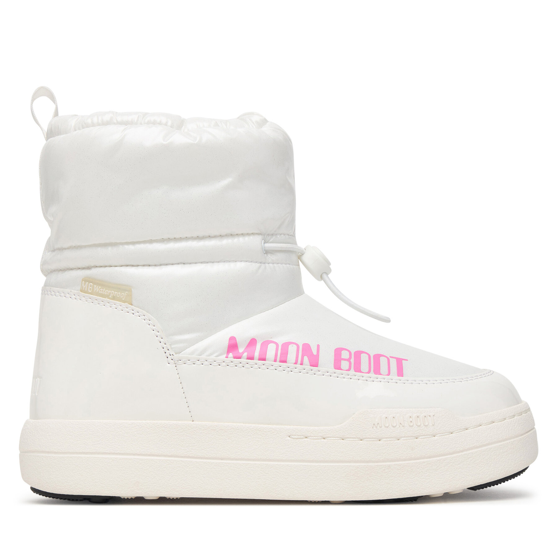 Čizme za snijeg Moon Boot Jr Park Tube Mid Glitter Wp 80D3440110 S Bijela