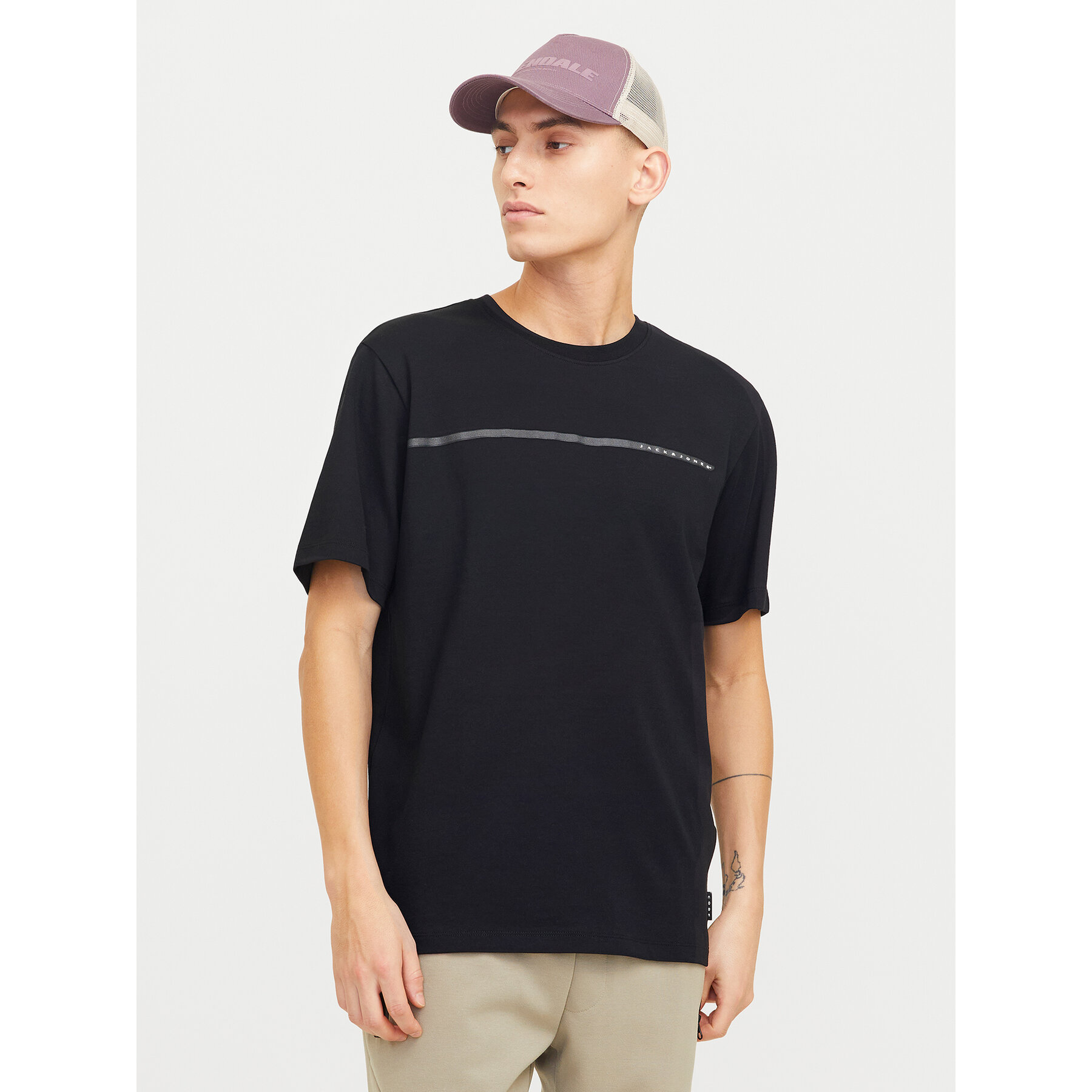 Jack & Jones Póló Fusion 12273120 Fekete Regular Fit