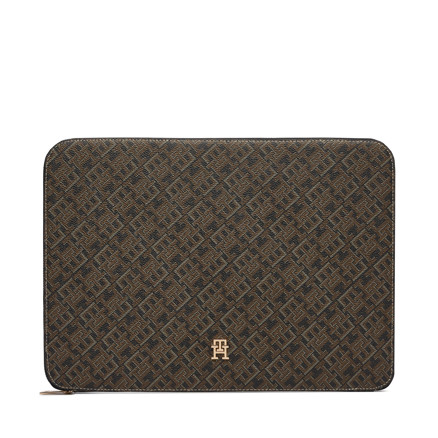 Pouzdro Na Notebook Tommy Hilfiger Th Icon Laptop Case Mono Print AW0AW18929 Černá