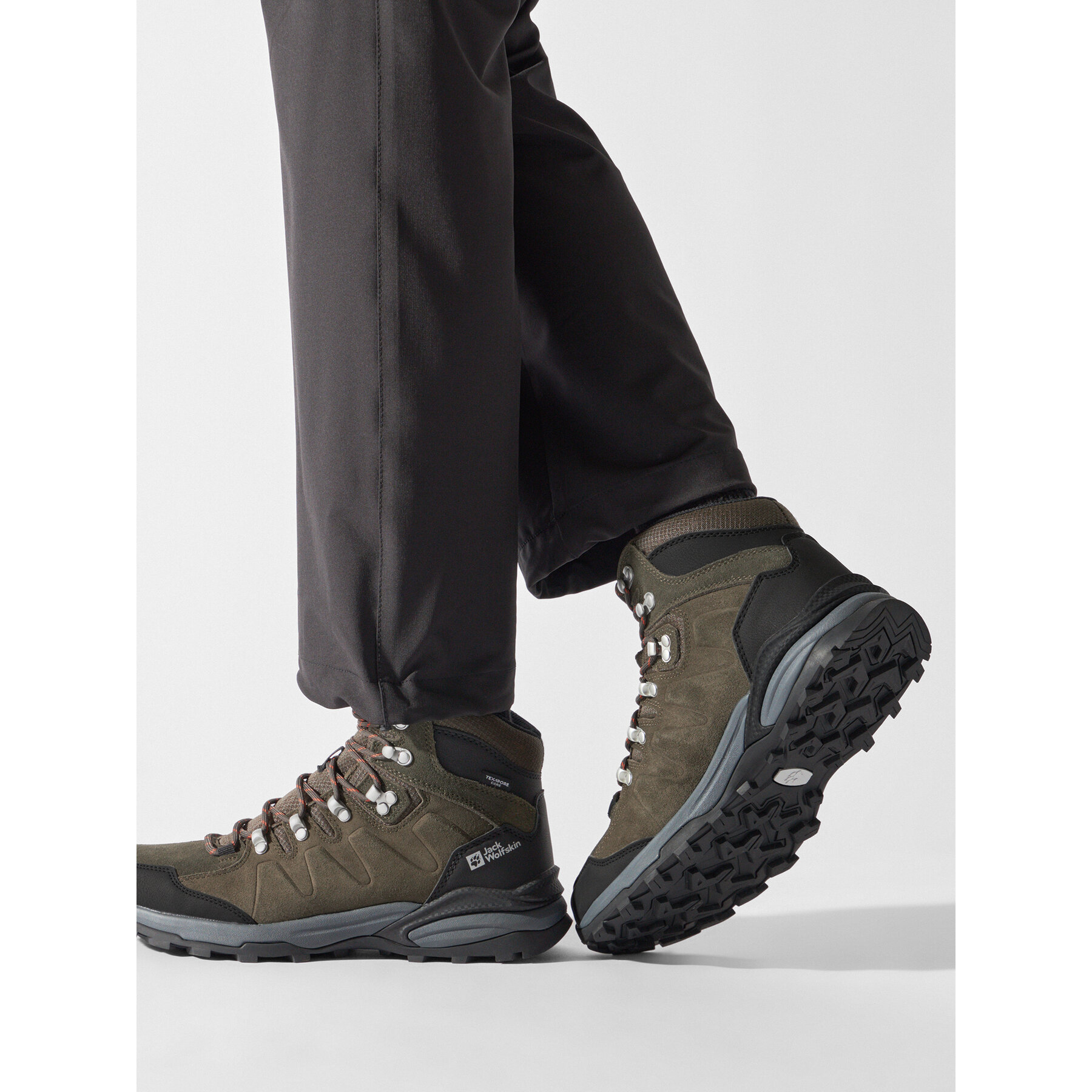 Chaussures de trekking Jack Wolfskin Refugio Texapore Mid M 4049841 Kaki