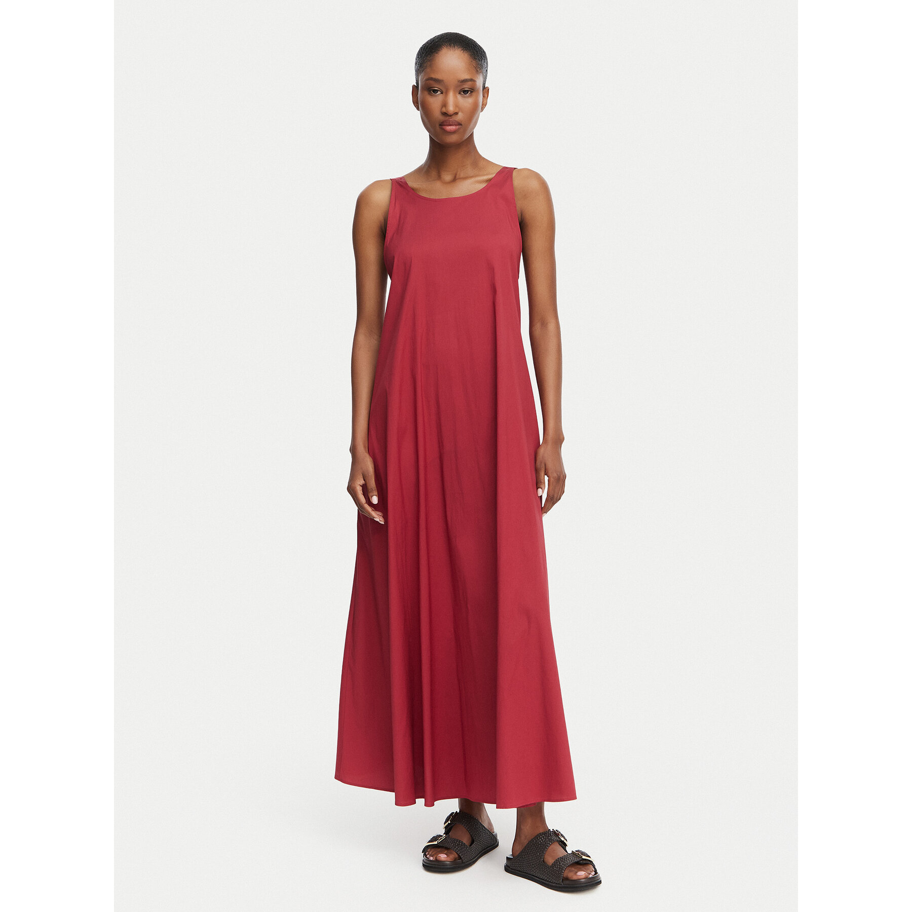 Max Mara Beachwear Kleid für den Alltag 2616221039650 Rot Regular Fit