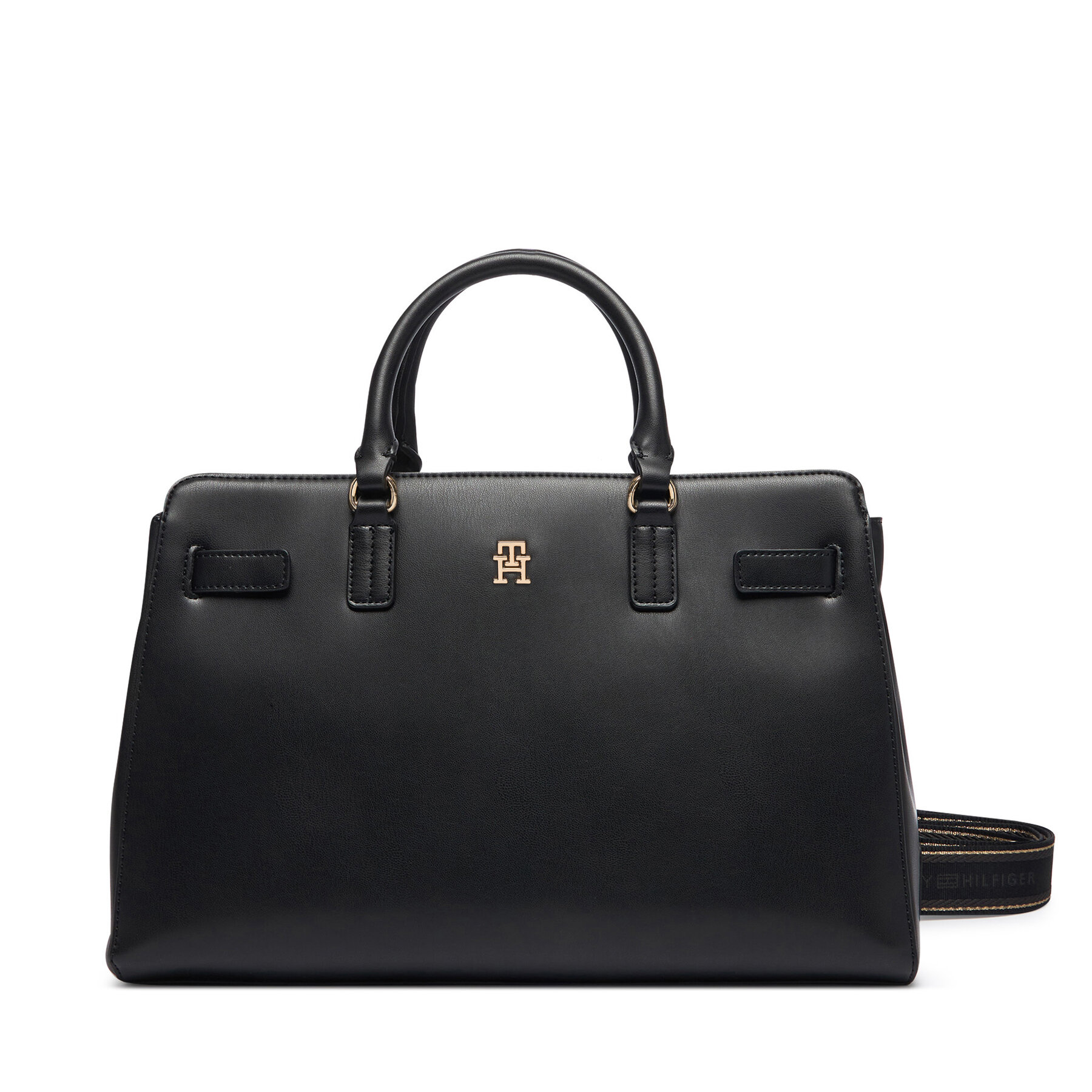 Τσάντα Tommy Hilfiger Th Joy Satchel AW0AW19067 Μαύρο
