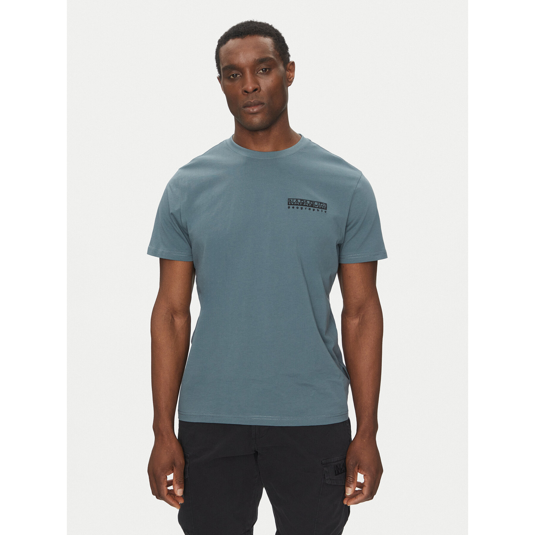 Napapijri T-shirt S-Vignoni NP0A4ILX Blu Regular Fit