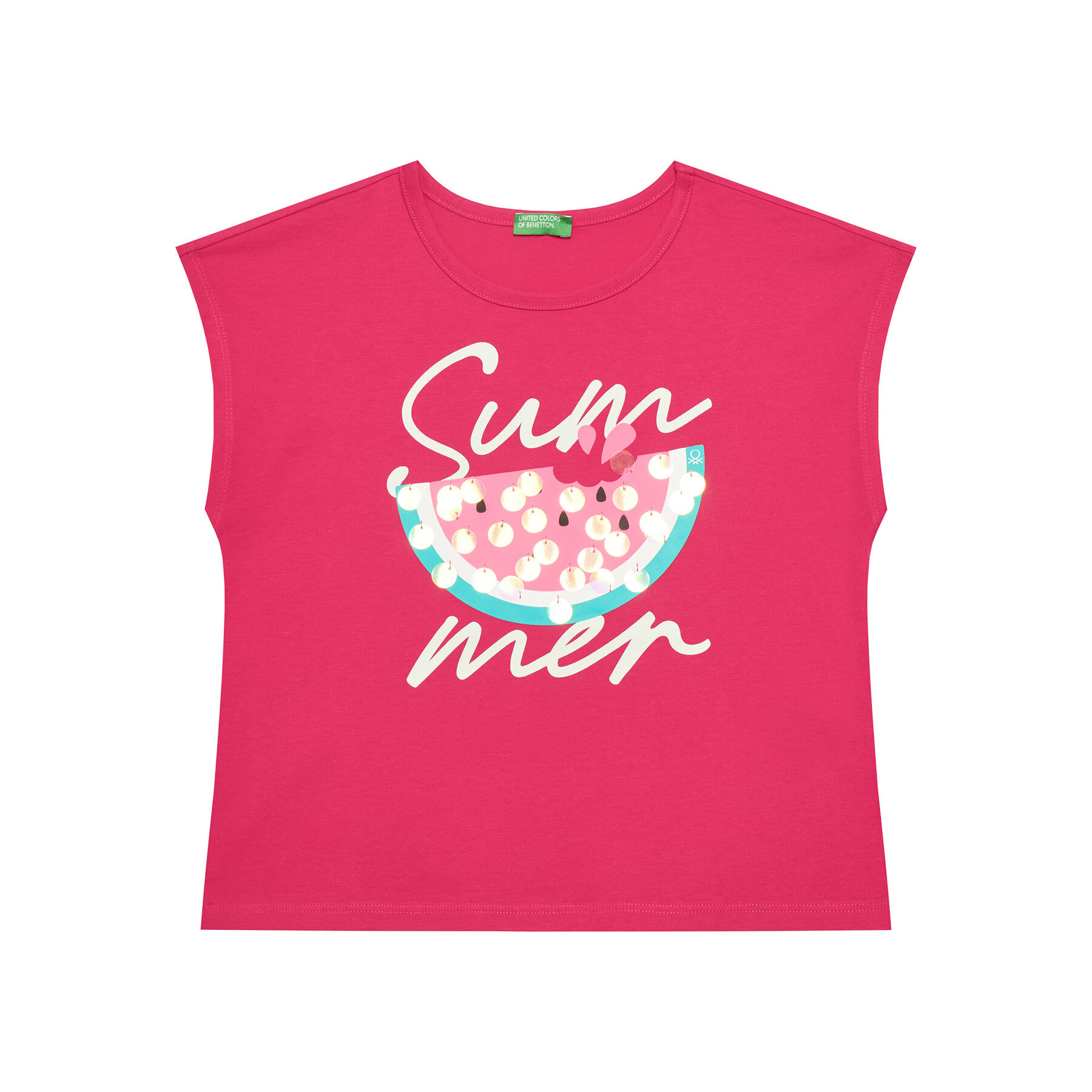 United Colors Of Benetton T-shirt 3I1XC10P0 Rosa Regular Fit