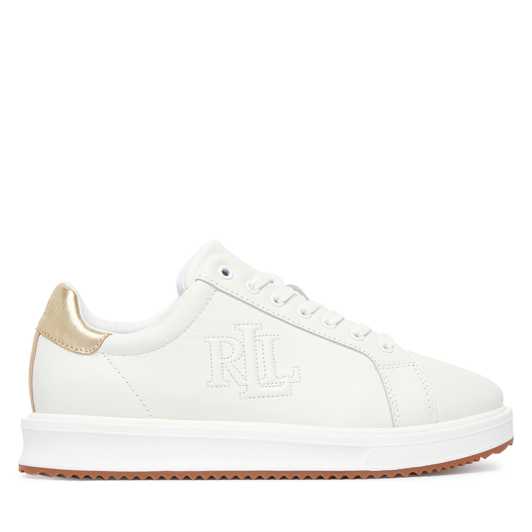 Sneakers LAUREN RALPH LAUREN Ainsley Metallic 802974379002 Alb