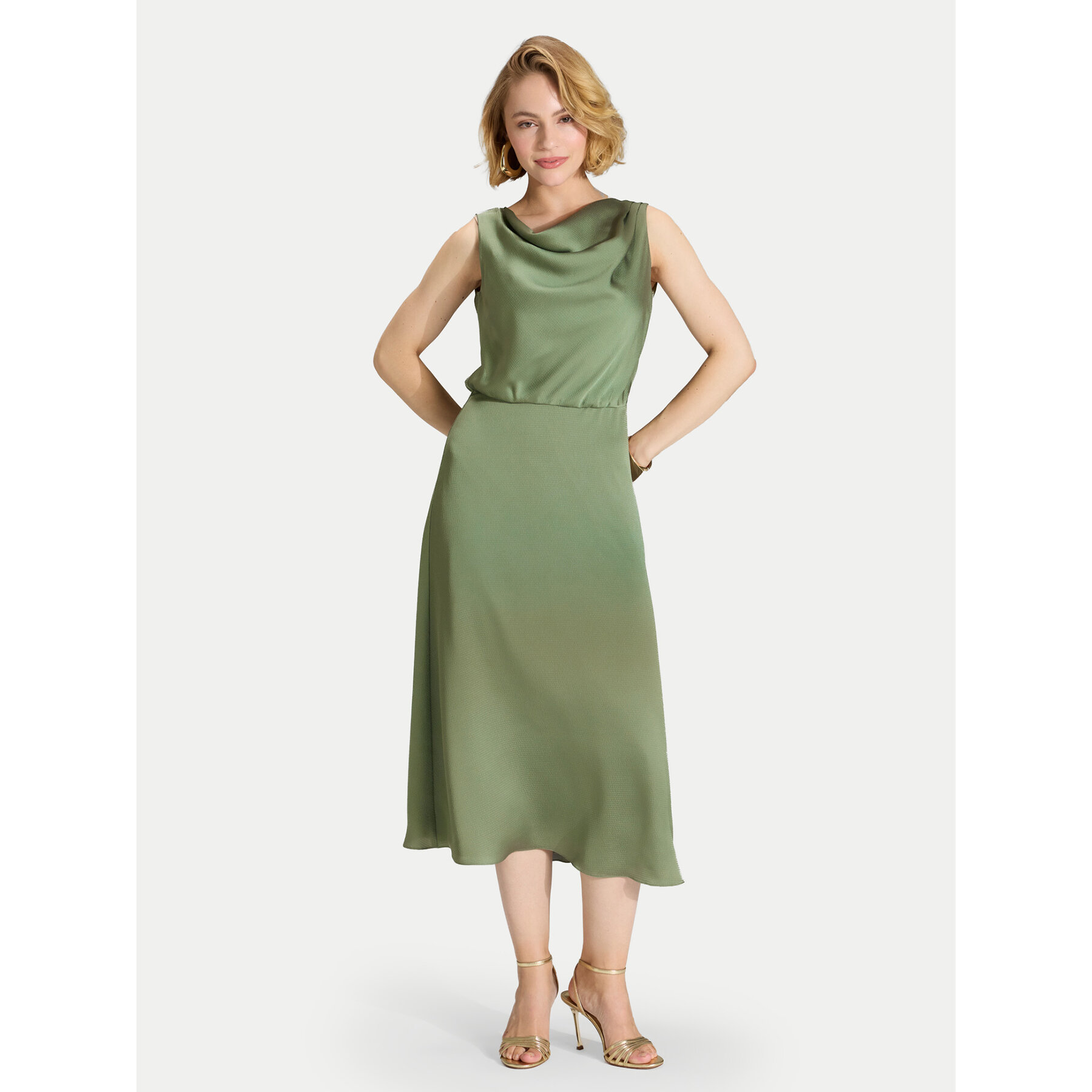 Swing Coctailkleid 5AK04900 Grün Regular Fit