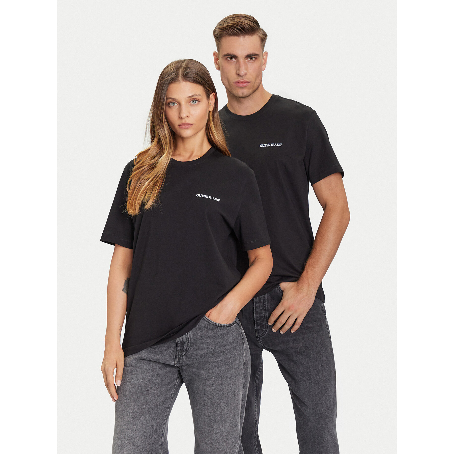 Guess Jeans T-Shirt M5BI78 K8FQ4 Schwarz Regular Fit