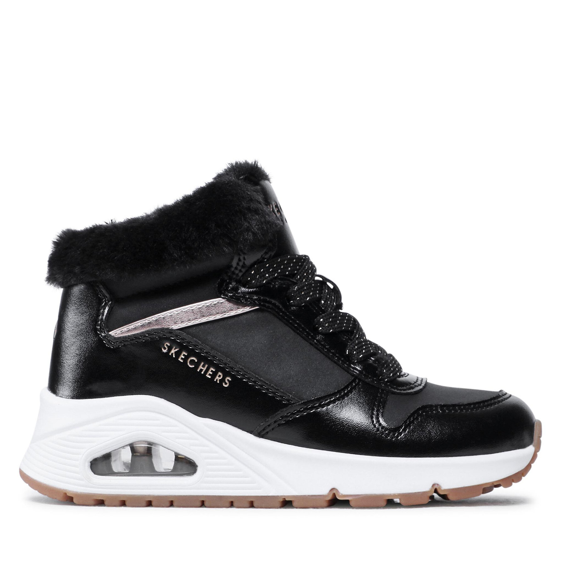 Sneakers Skechers Uno Cozy On Air 310518L/BKRG Negru