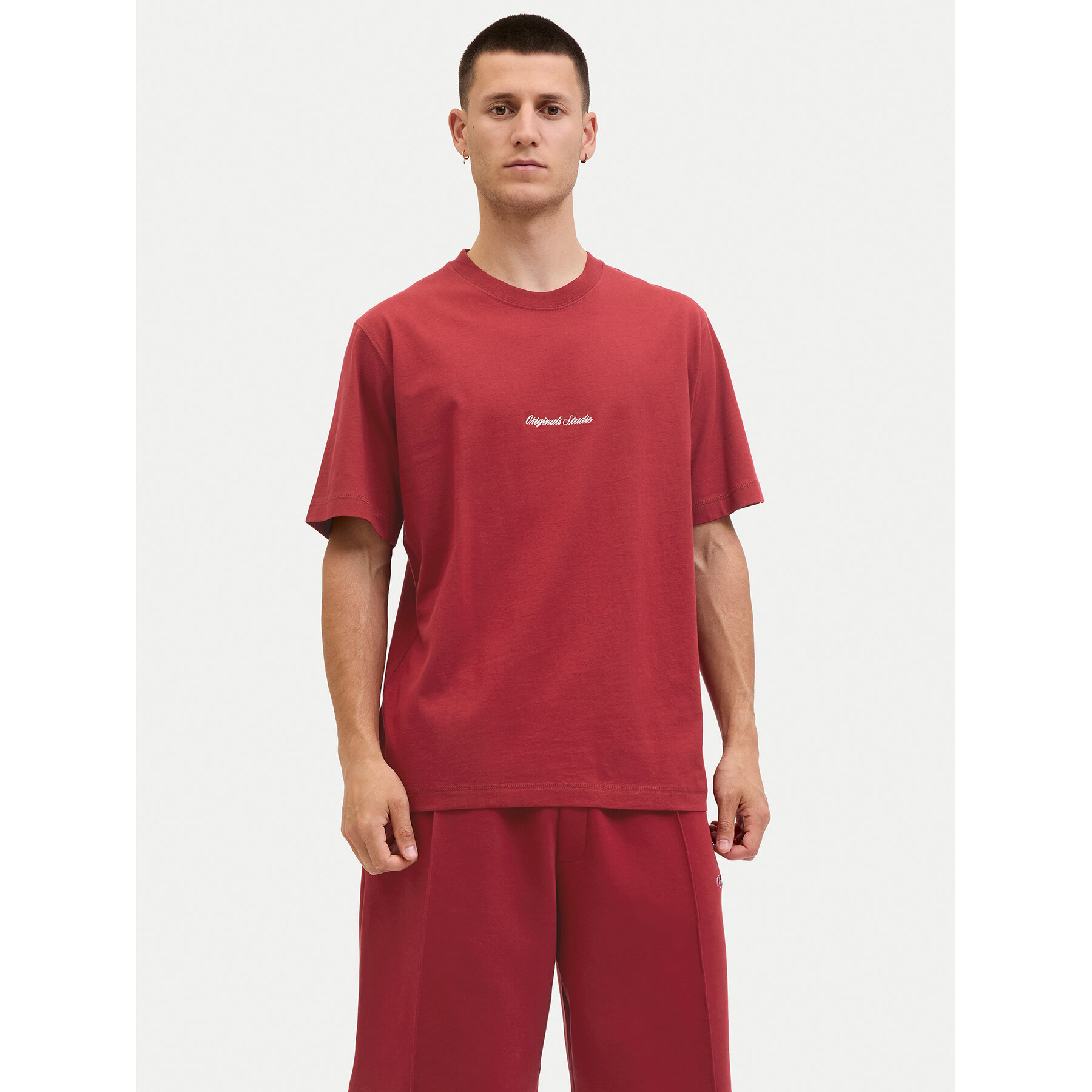 Jack & Jones T-shirt Norrebro 12282892 Crvena Relaxed Fit