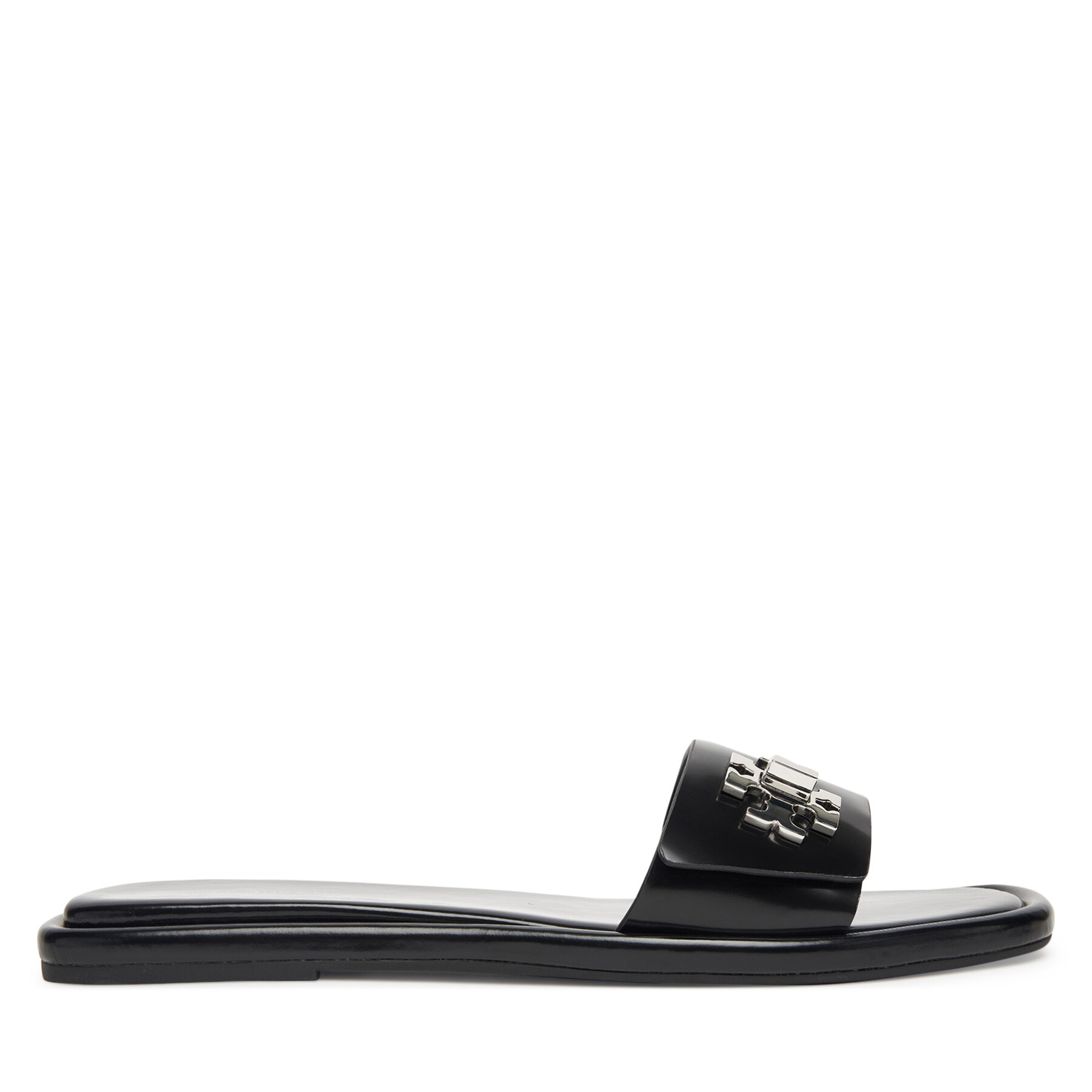 Şlapi Tory Burch T Lock Slide 164676 Negru