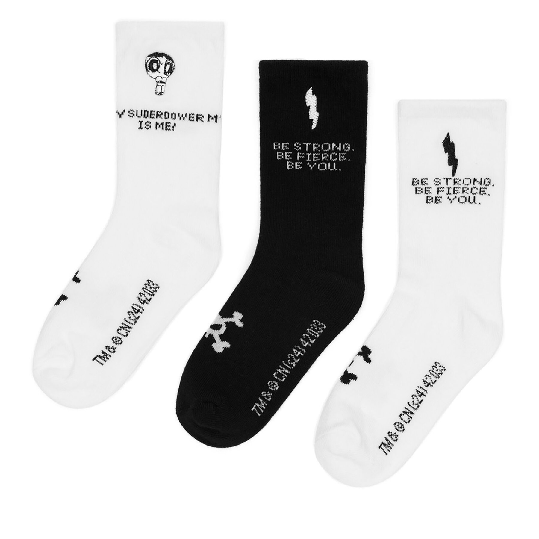 Sockor Powerpuff Girls ACCCS-AW24-117WBPPG (3-PACK) Vit