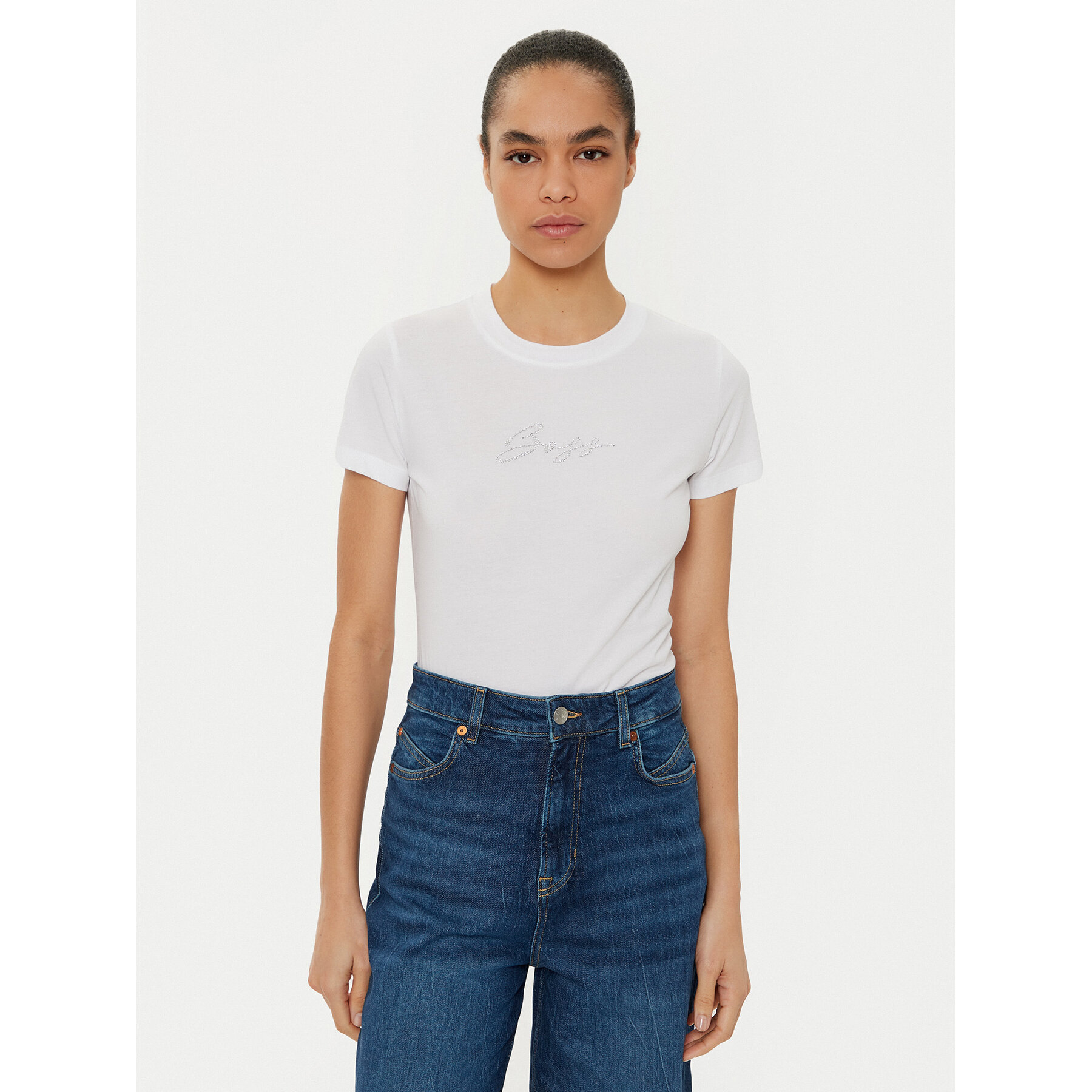 BOSS T-shirt C_Esogo_2 50538826 Bianco Regular Fit