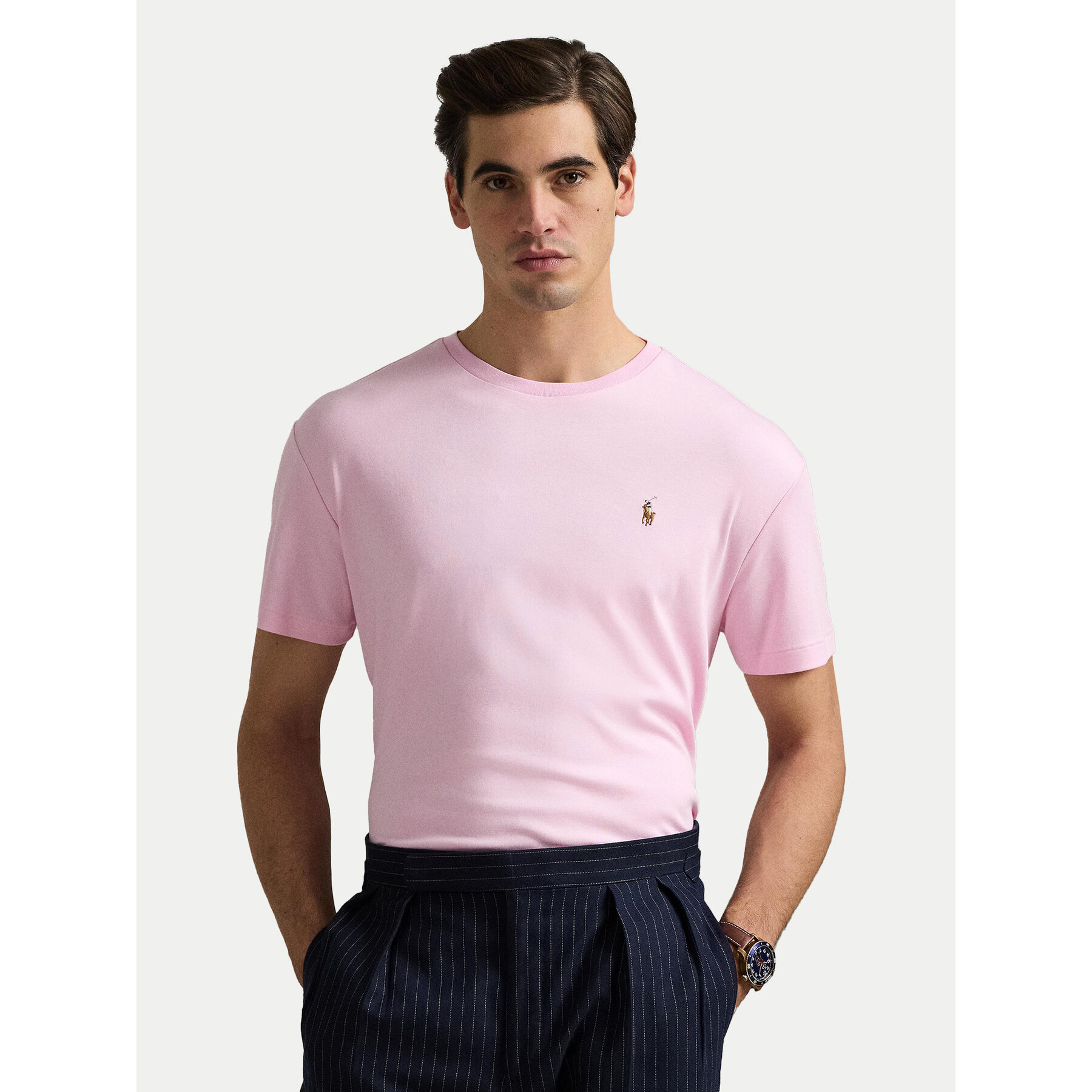 Polo Ralph Lauren T-Shirt 710740727010 Ροζ Slim Fit