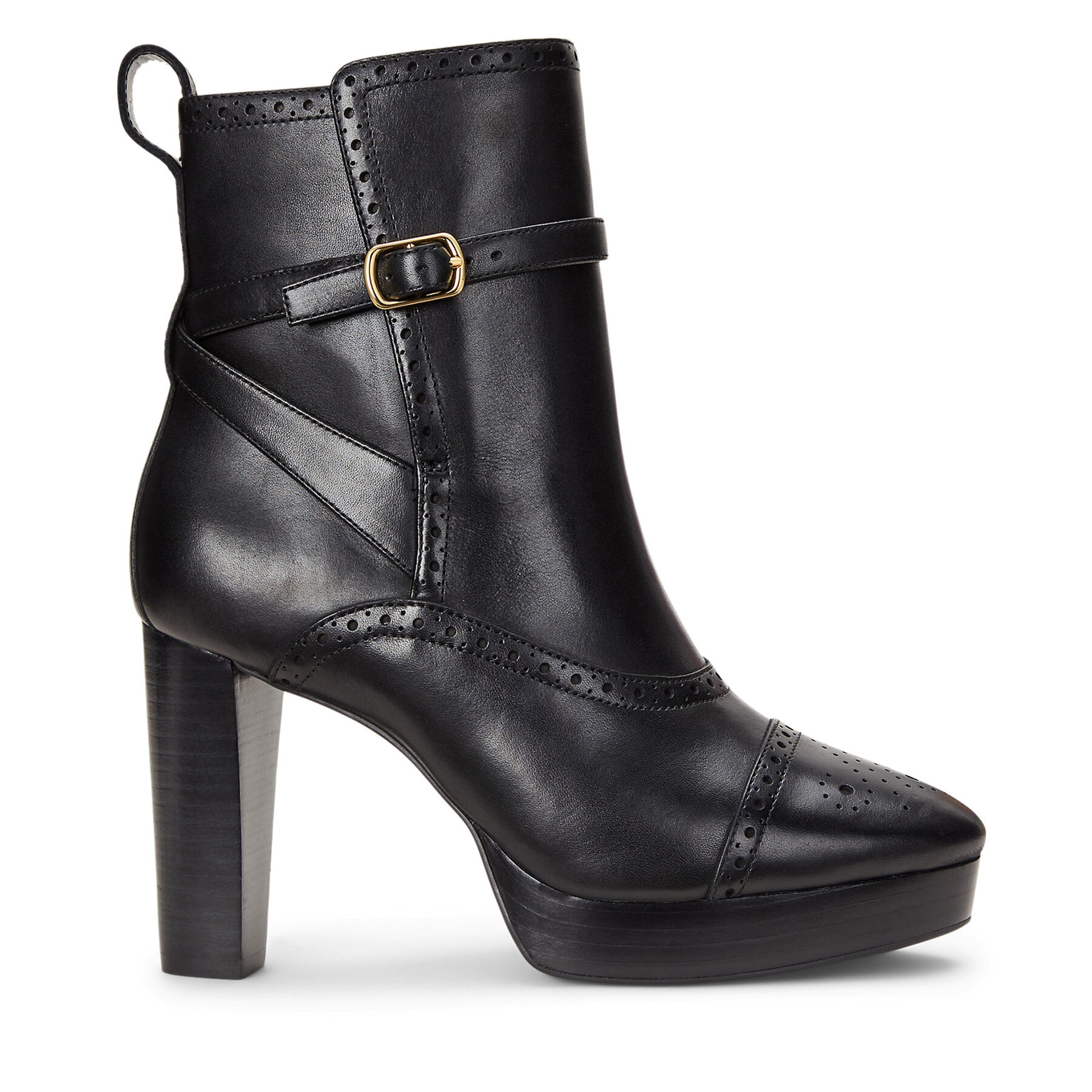 Női Bokacsizma LAUREN RALPH LAUREN, Méret: 40, Fekete, 802908331005